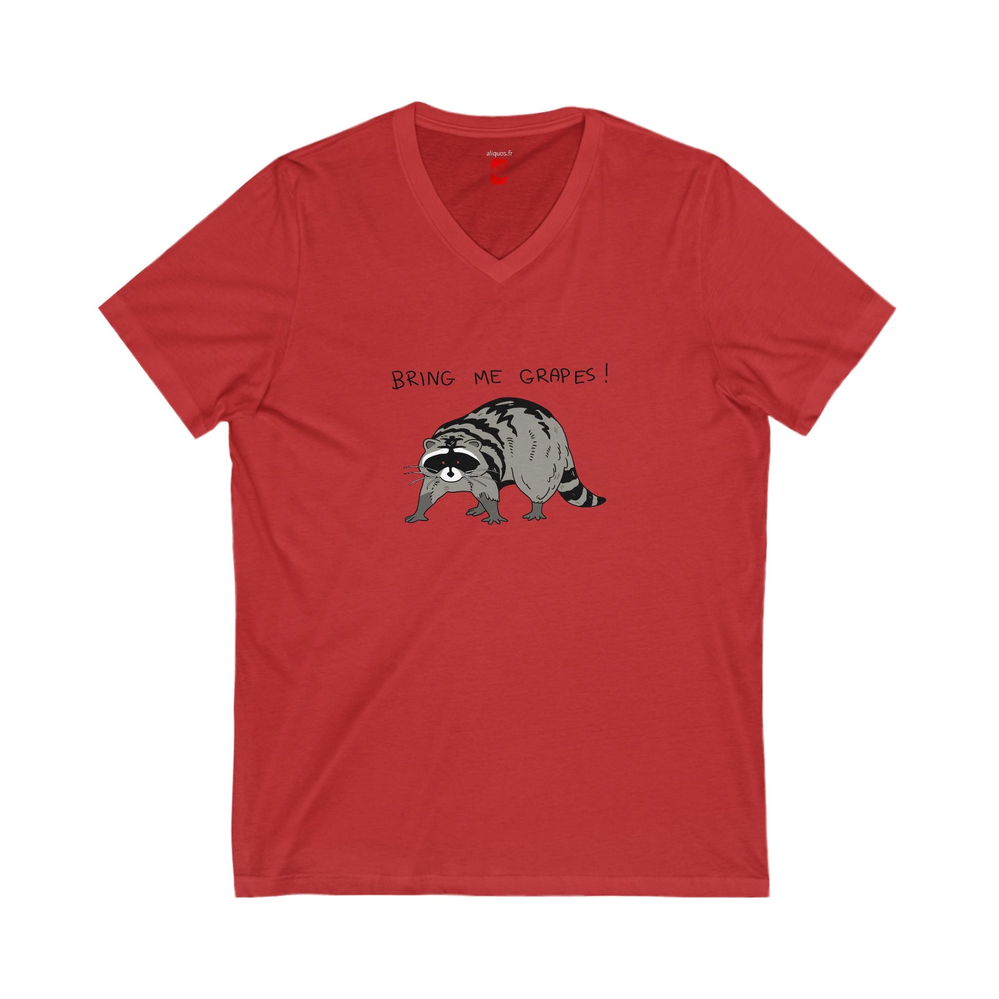 Bring Me Grapes Women's V-Neck T Shirt - ALIQUOS