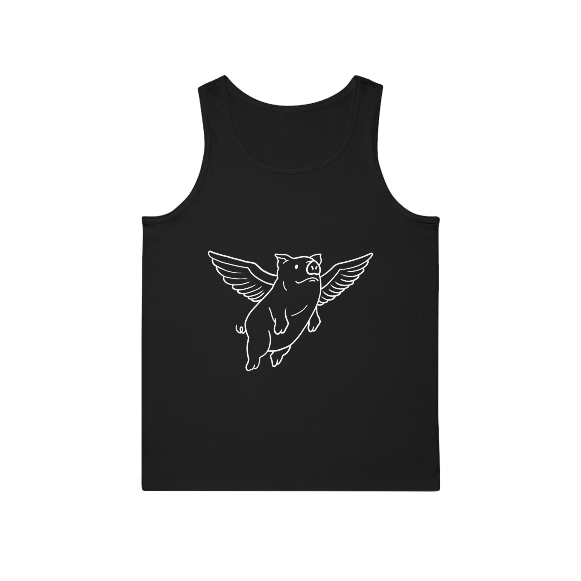 Flying Piggy Unisex Softstyle Tank Top - ALIQUOS