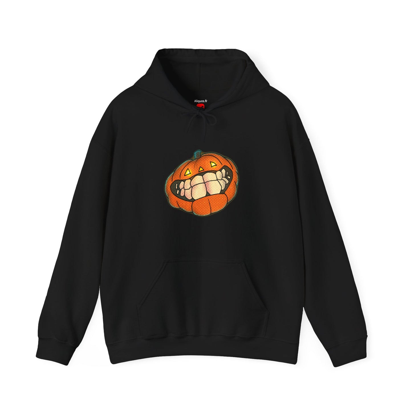 Sweat à capuche unisexe - Motif « citrouille souriante » 
