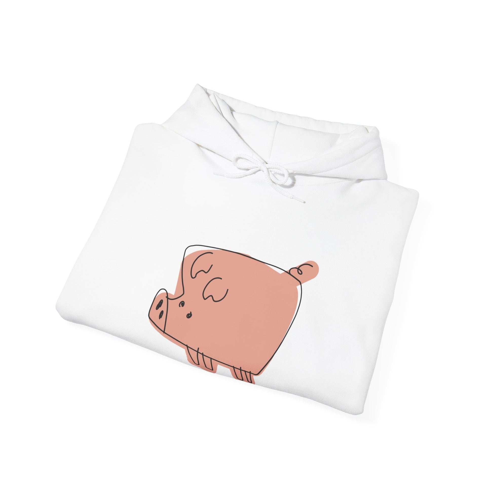 Blocky Piggy Unisex Hooded Sweatshirt - ALIQUOS