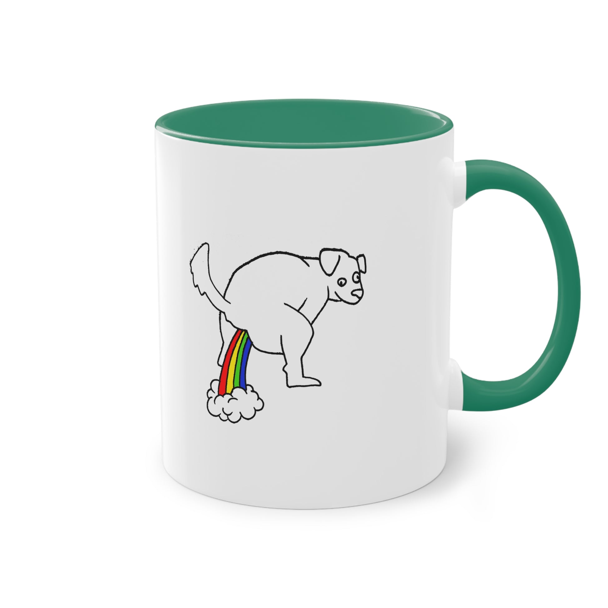 Two Tone Mug - Doggy Rainbow Factory - ALIQUOS