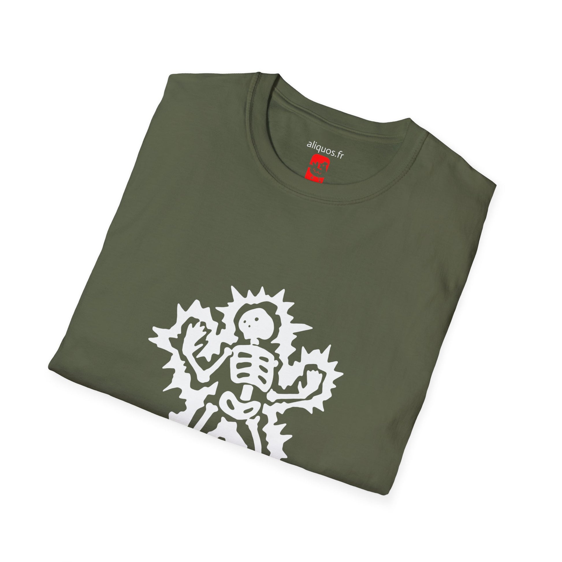 Unisex Tee - Halloween Skeleton 'Game Over' Design - ALIQUOS