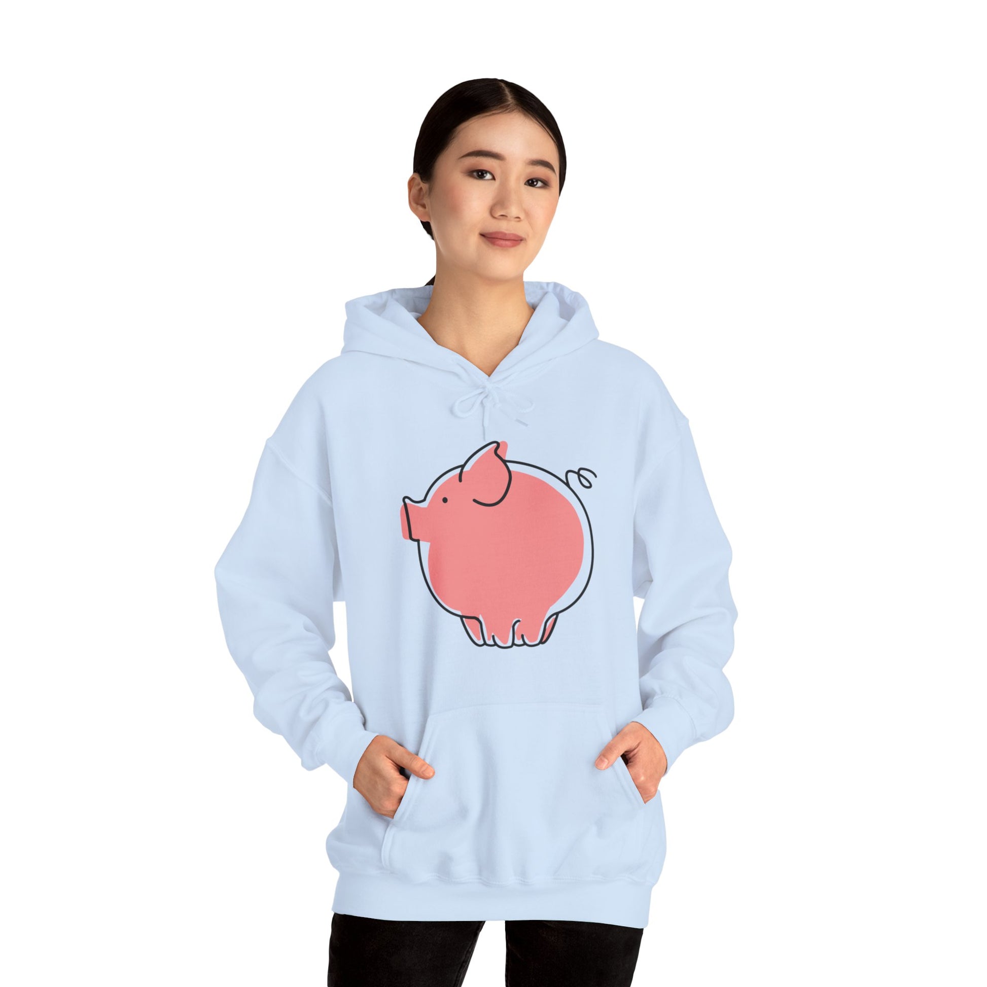 Pudgy Piggy Unisex Hooded Sweatshirt - ALIQUOS