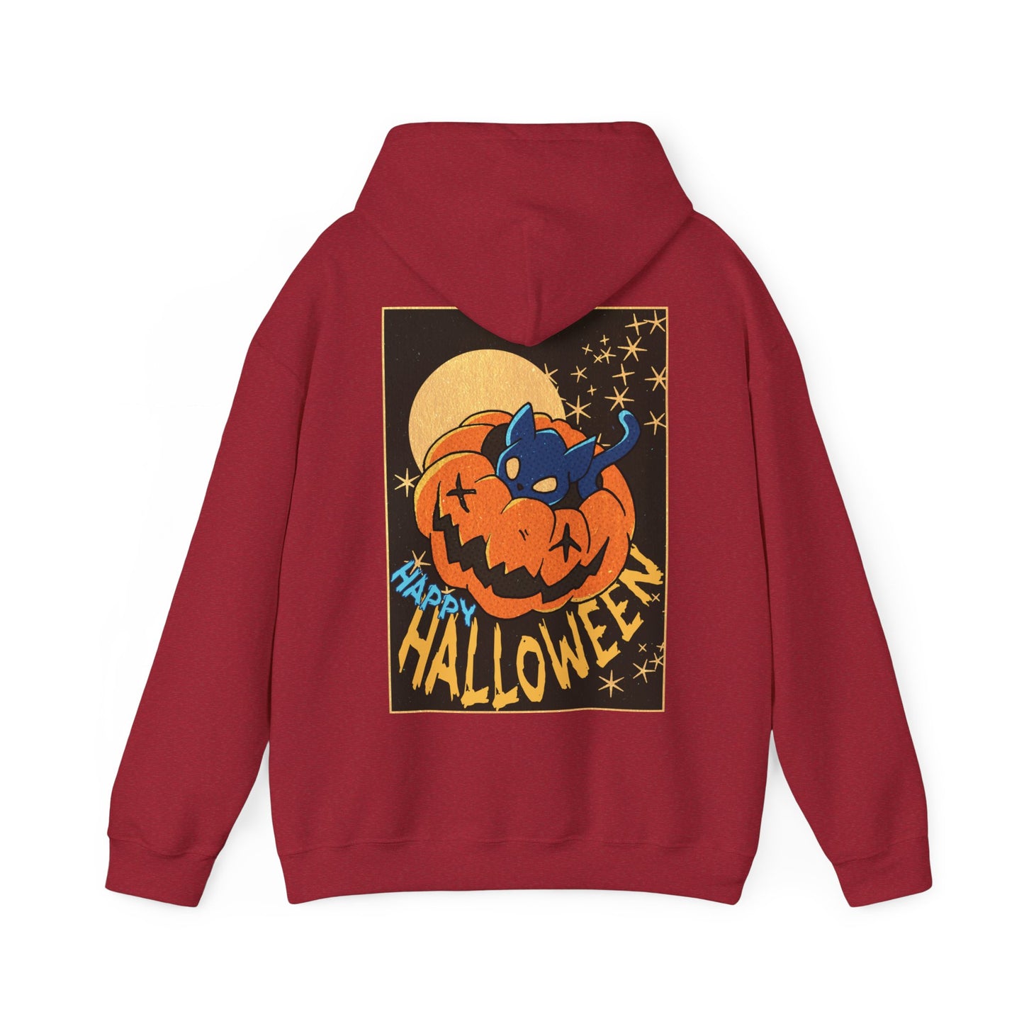 Sweat à capuche unisexe - Motif « Kitty Pumpkin » 