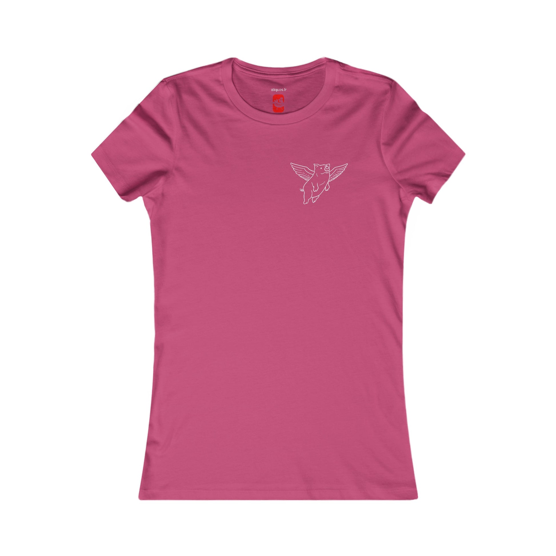 Flying Piggy Women's fitted Tee - ALIQUOS