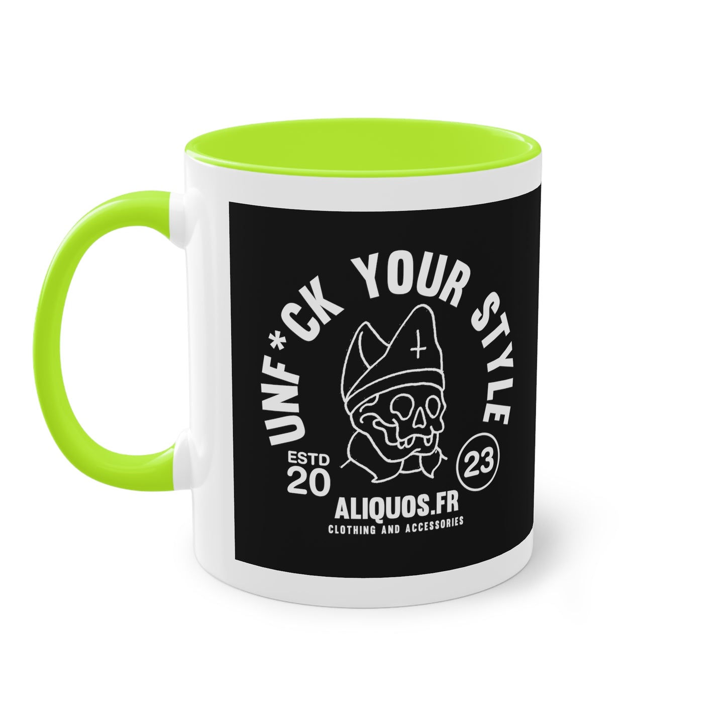 Evil Bishop Two-Tone Coffee Mug, 11oz - ALIQUOS