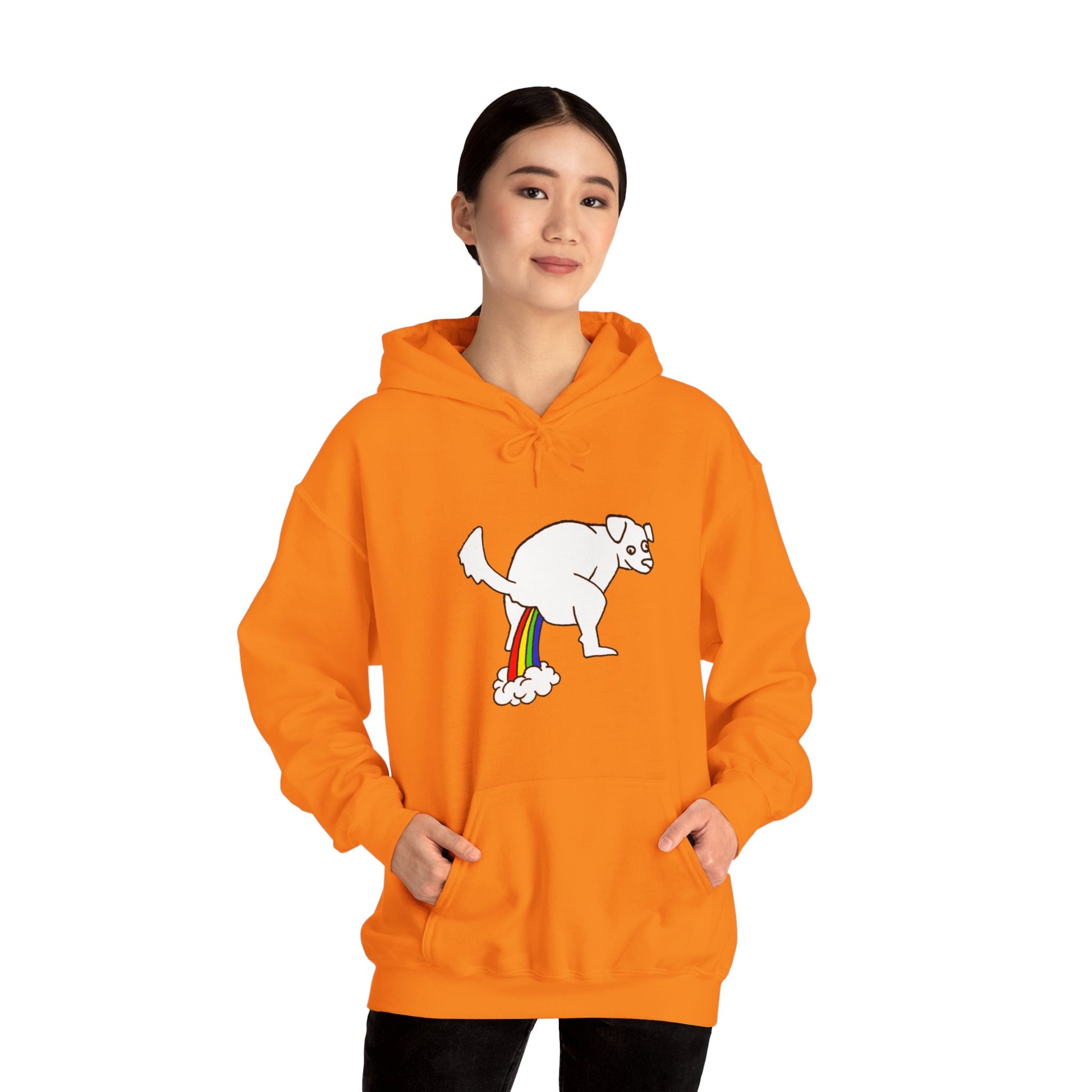 Unisex Hooded Sweatshirt -  Doggy Rainbow Factory - ALIQUOS