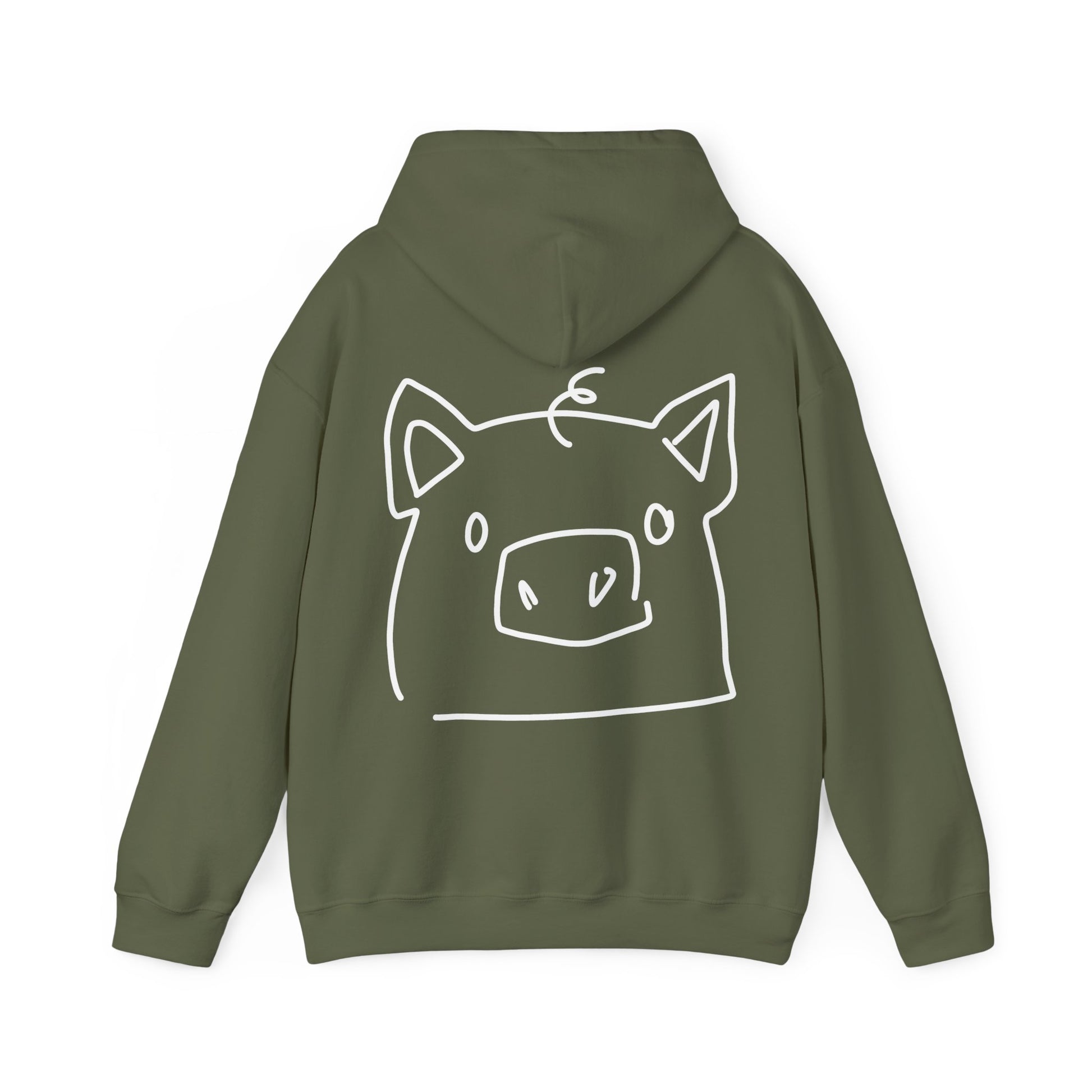 Piggy Face Unisex Hooded Sweatshirt - ALIQUOS