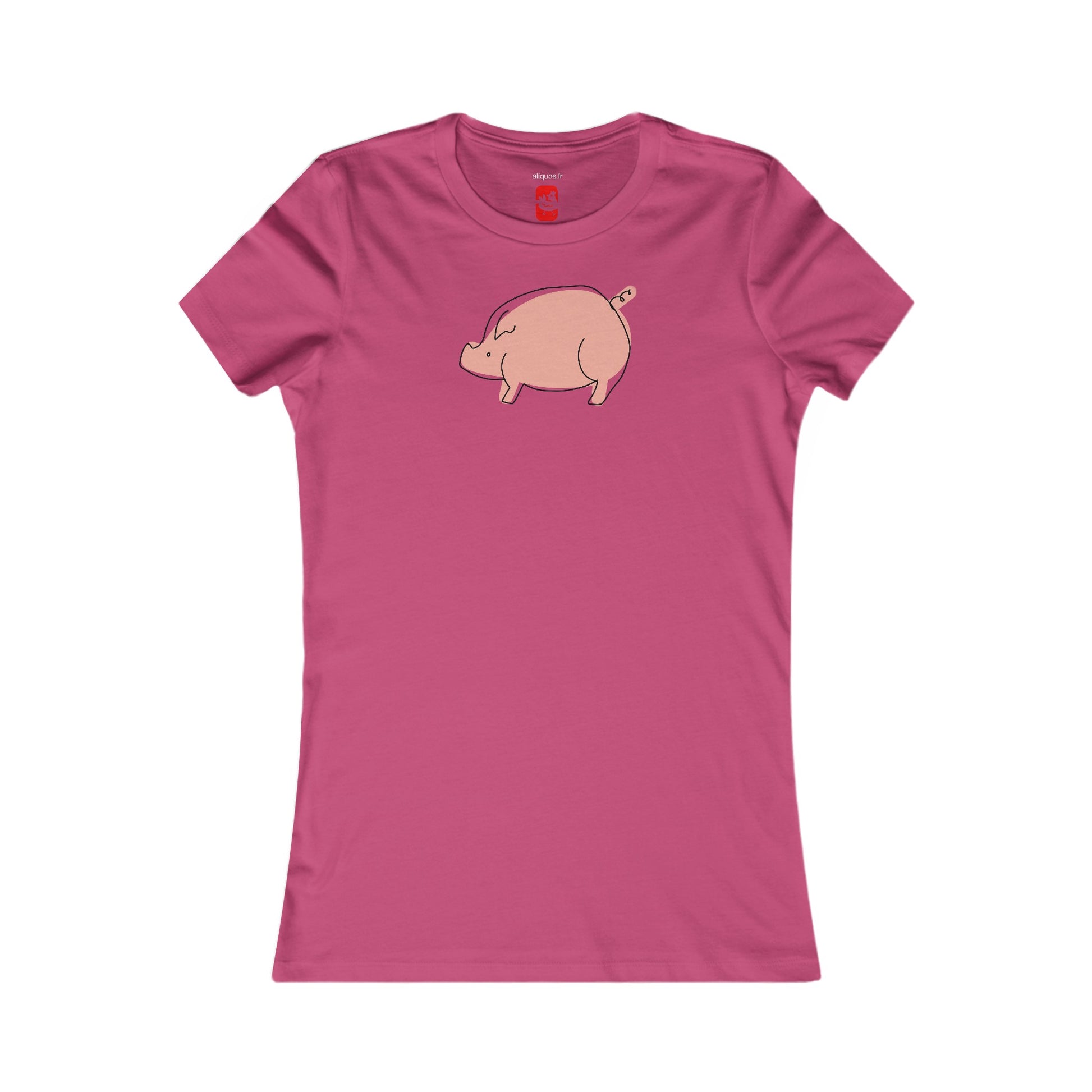 Chubby Piggy Women's fitted Tee - ALIQUOS