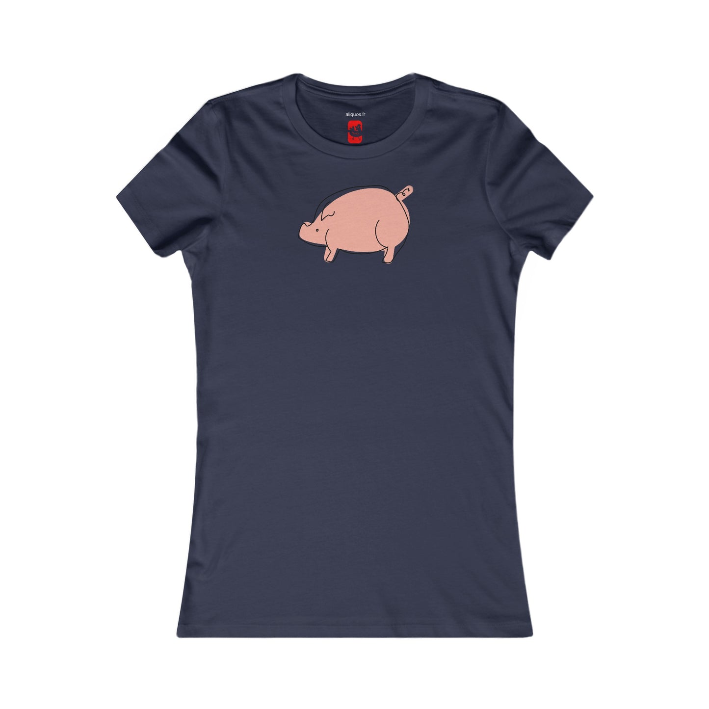 Chubby Piggy Women's fitted Tee - ALIQUOS