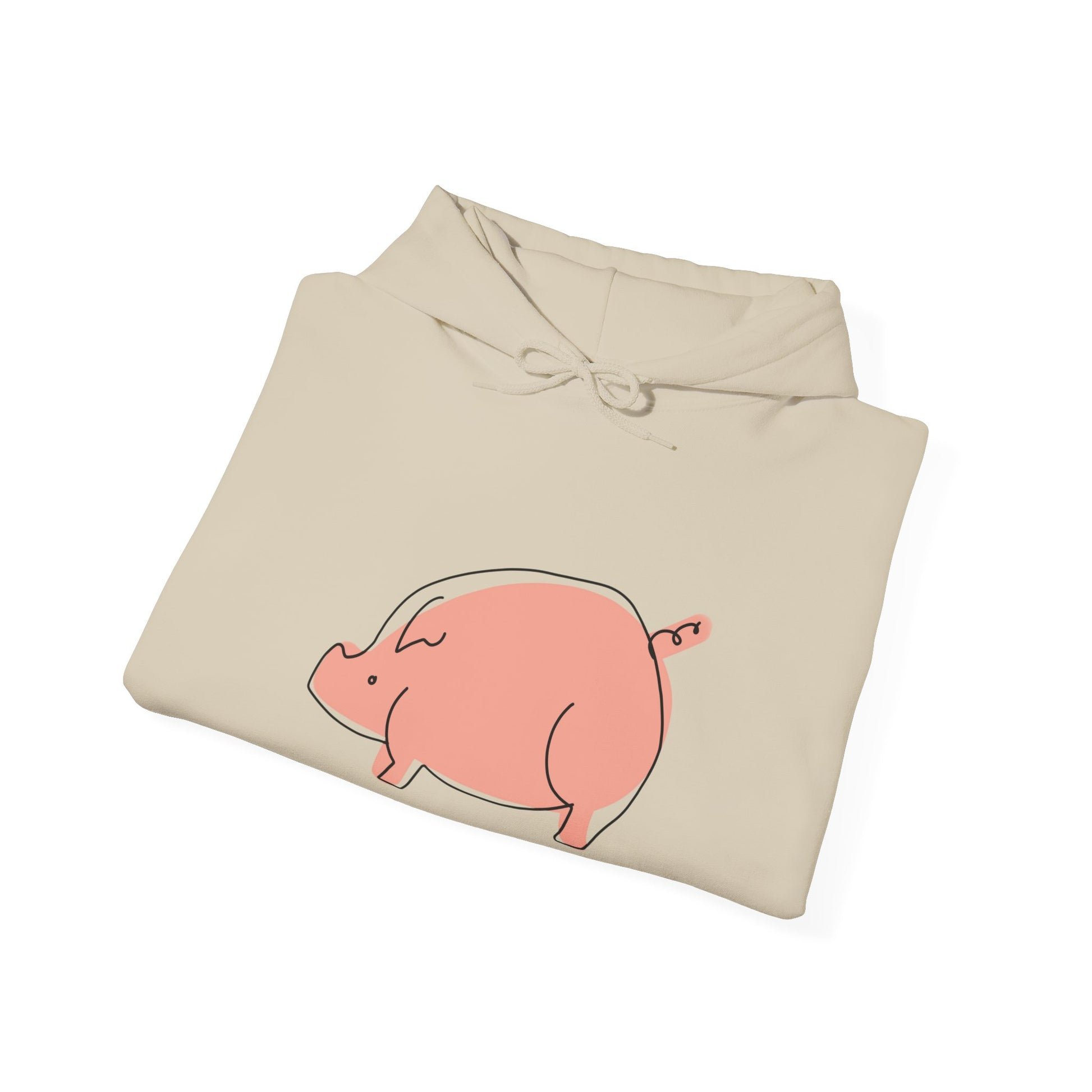 Chubby Piggy Unisex Hooded Sweatshirt - ALIQUOS