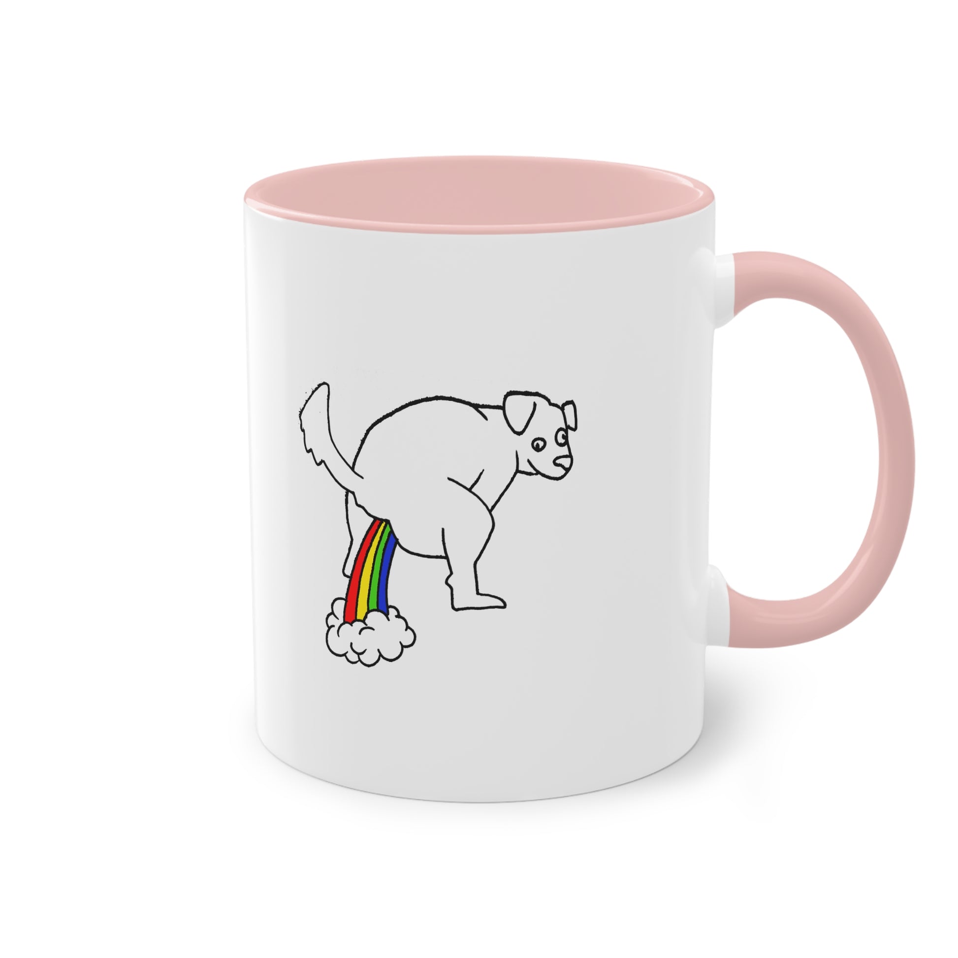 Two Tone Mug - Doggy Rainbow Factory - ALIQUOS