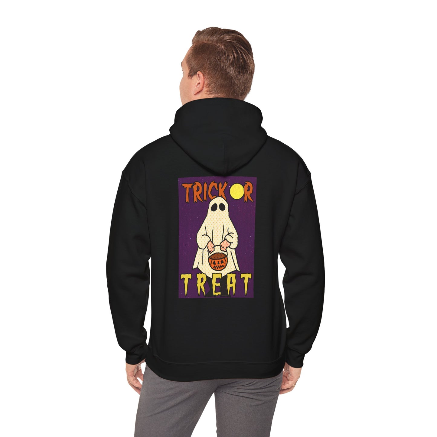 Sweat à capuche unisexe - Motif « Trick or Treat Ghost » 