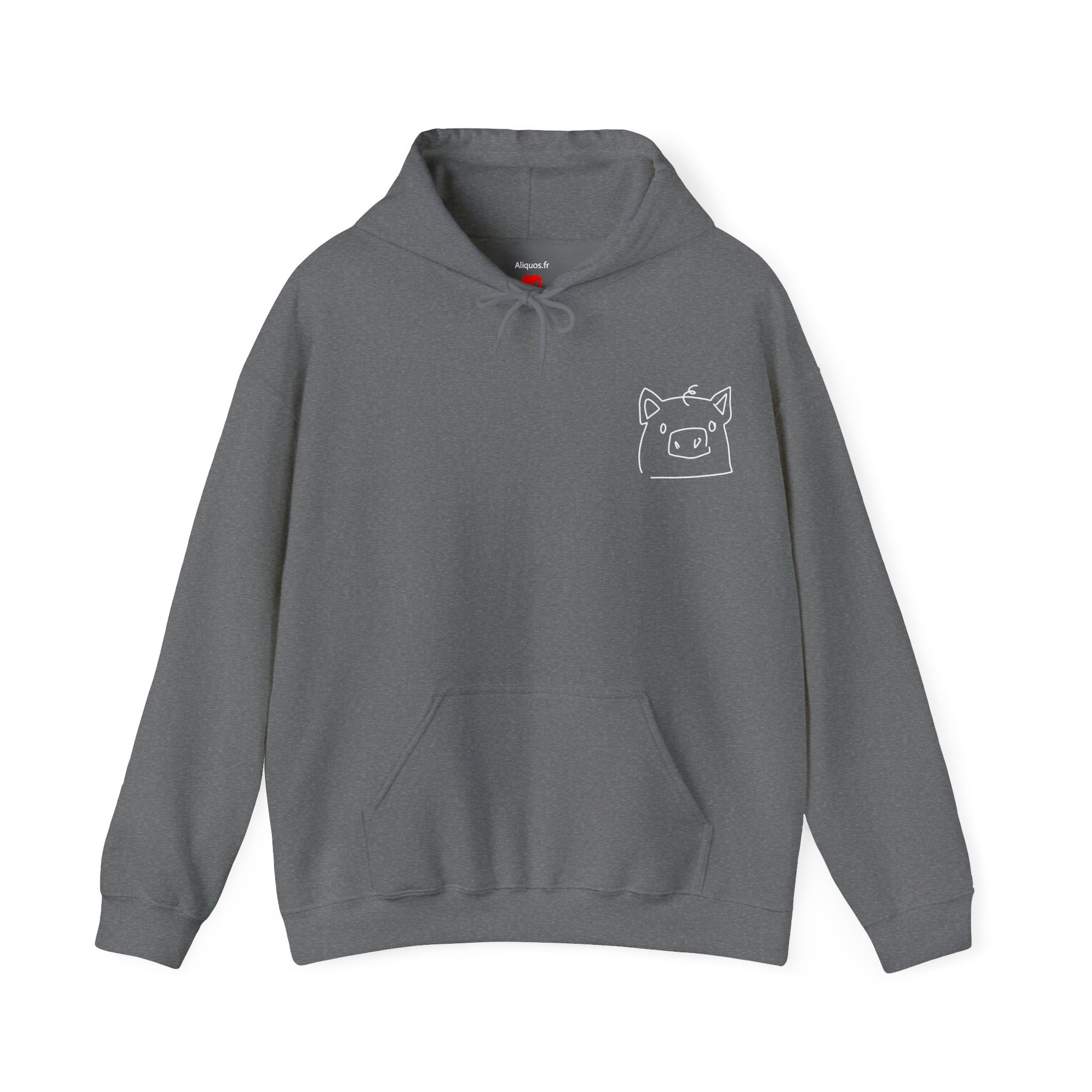Piggy Face Unisex Hooded Sweatshirt - ALIQUOS