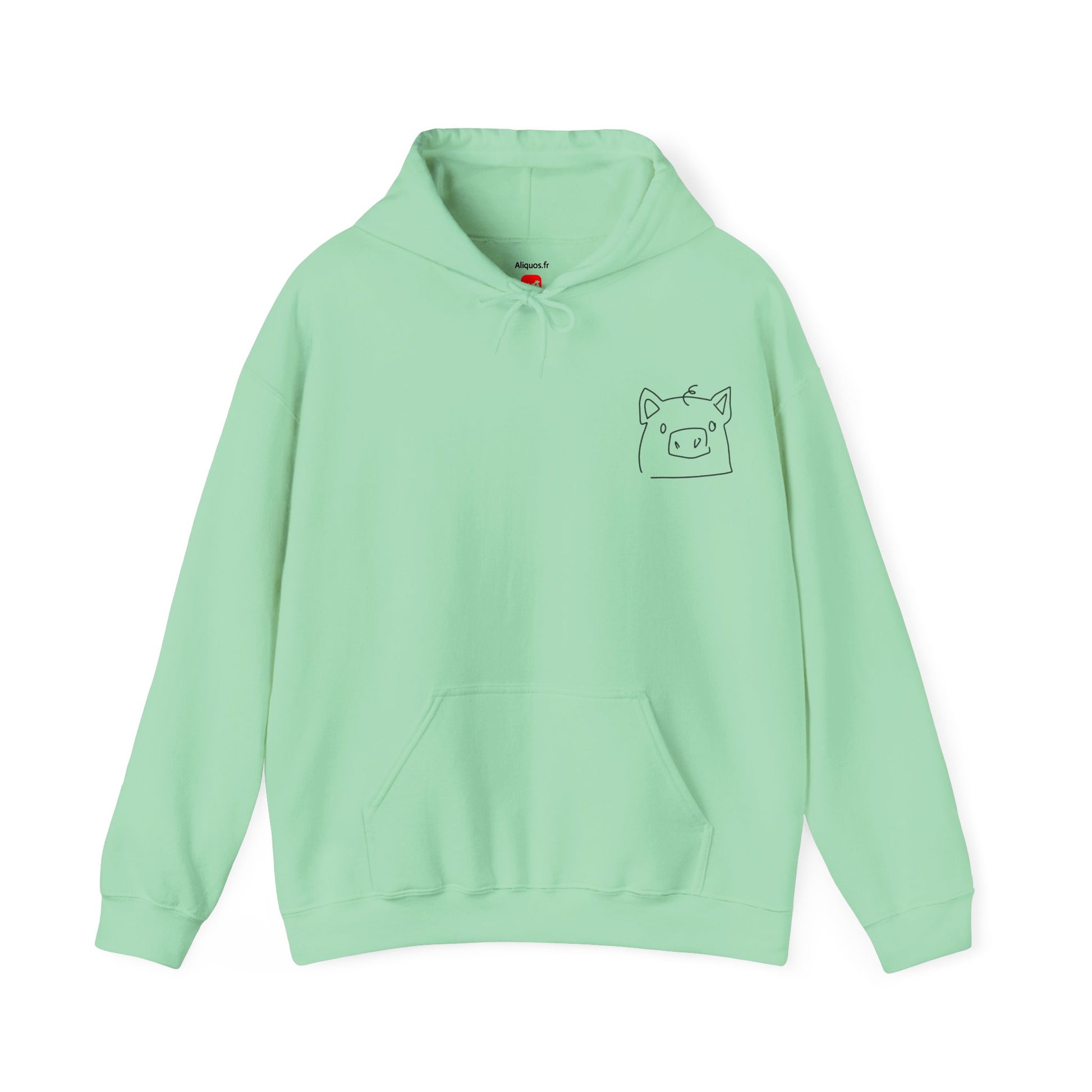 Piggy Face Unisex Hooded Sweatshirt - ALIQUOS