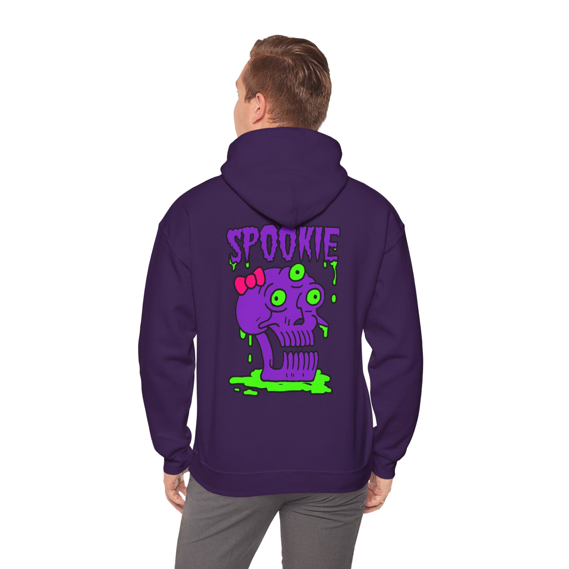 Unisex Hooded Sweatshirt -  Three-Eyed Skull 'Spookie' Design - ALIQUOS