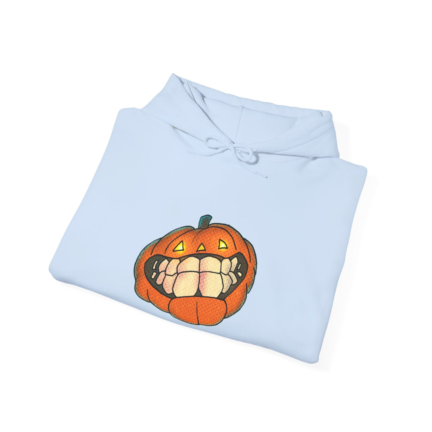 Sweat à capuche unisexe - Motif « citrouille souriante » 