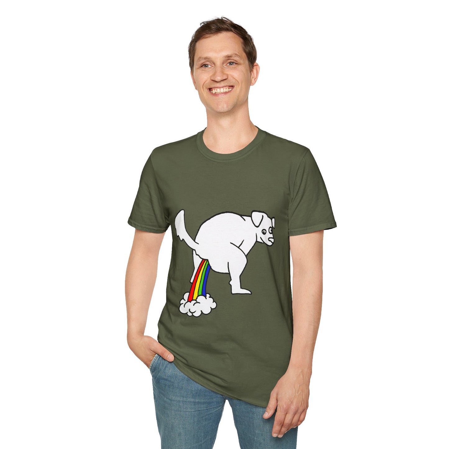 Unisex T-Shirt - Doggy Rainbow Factory - ALIQUOS