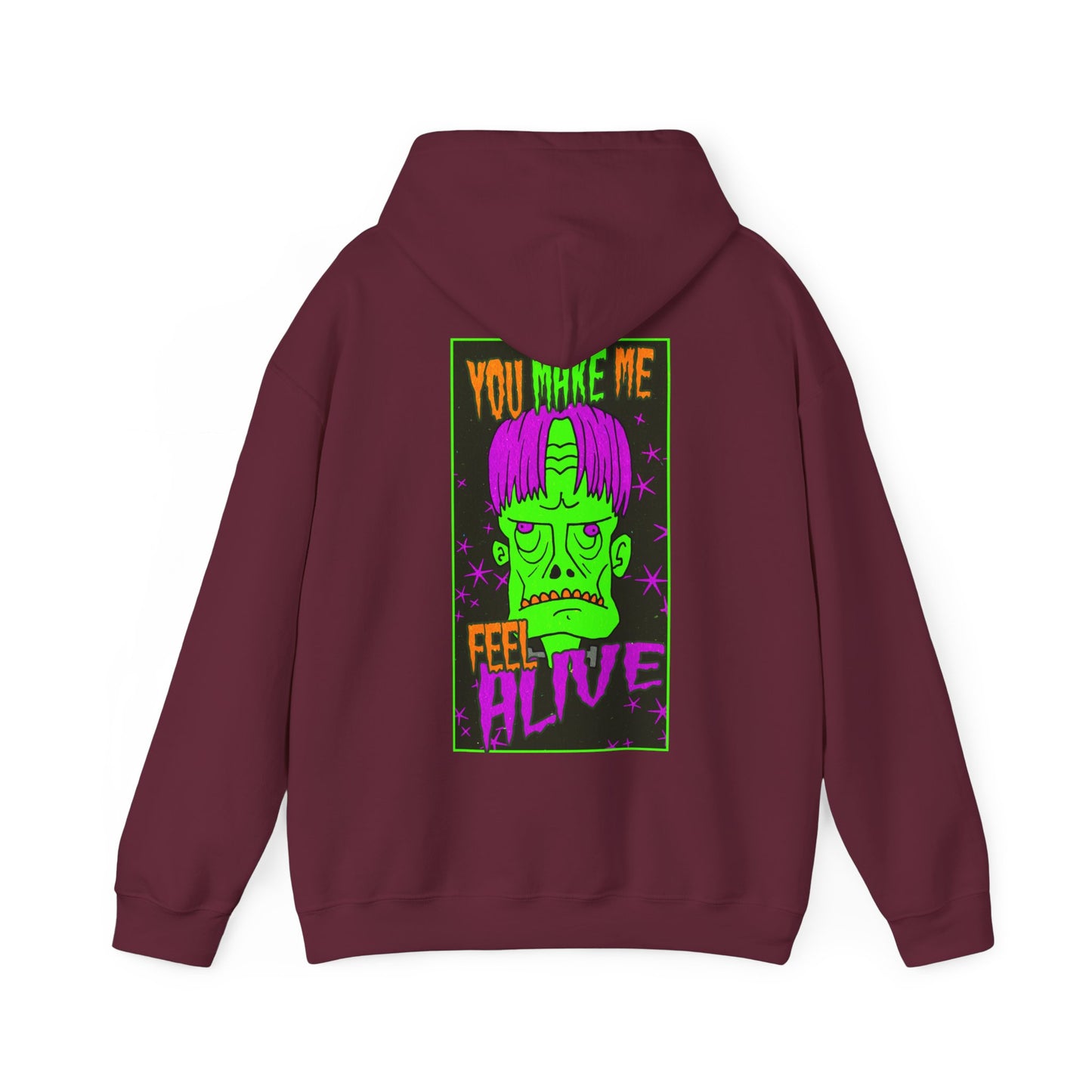 Unisex Hooded Sweatshirt - Frankenstein Monster Design - ALIQUOS
