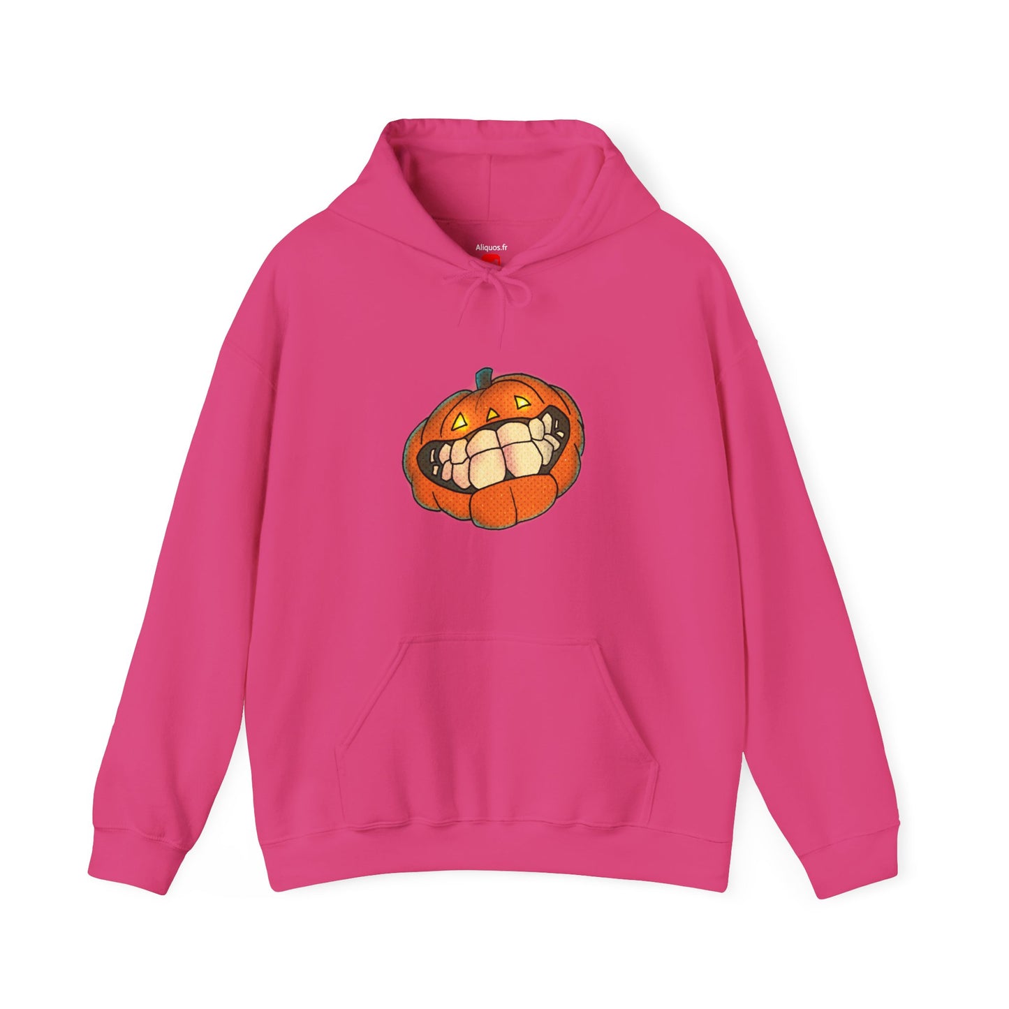 Sweat à capuche unisexe - Motif « citrouille souriante » 