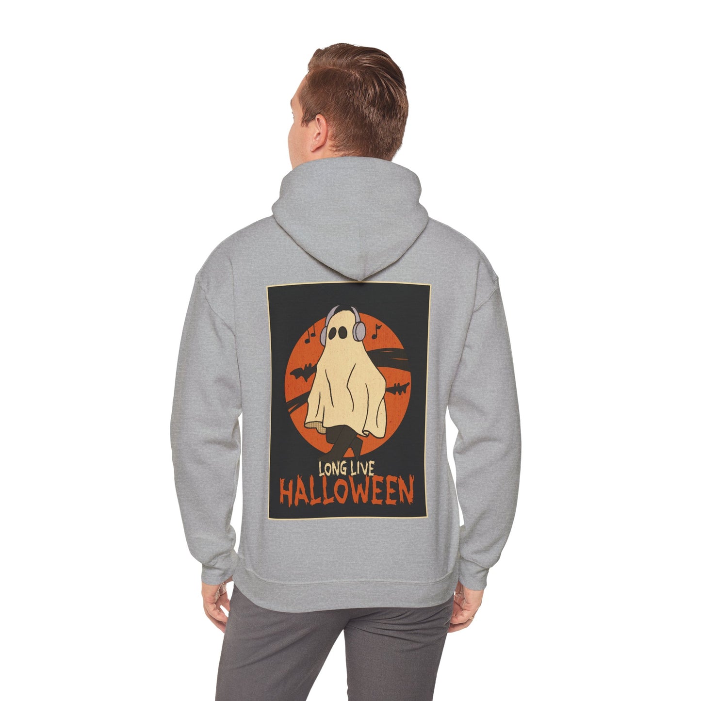 Sweat à capuche unisexe - Motif « Fantôme musical » 
