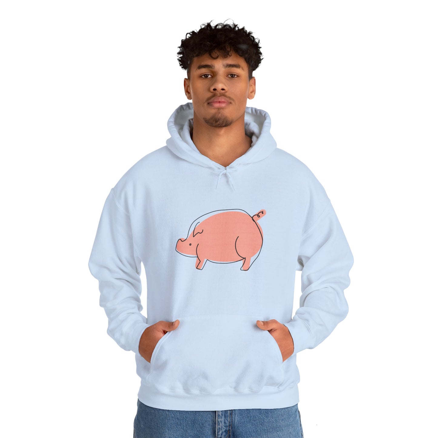 Chubby Piggy Unisex Hooded Sweatshirt - ALIQUOS
