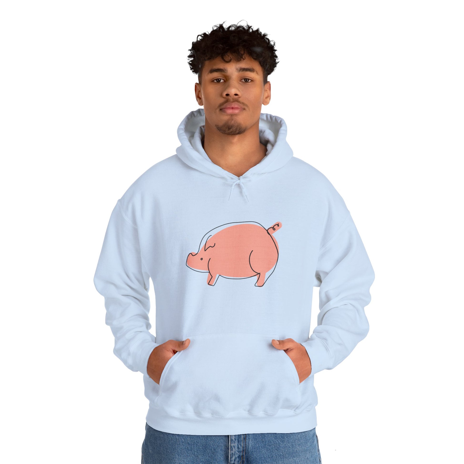 Chubby Piggy Unisex Hooded Sweatshirt - ALIQUOS