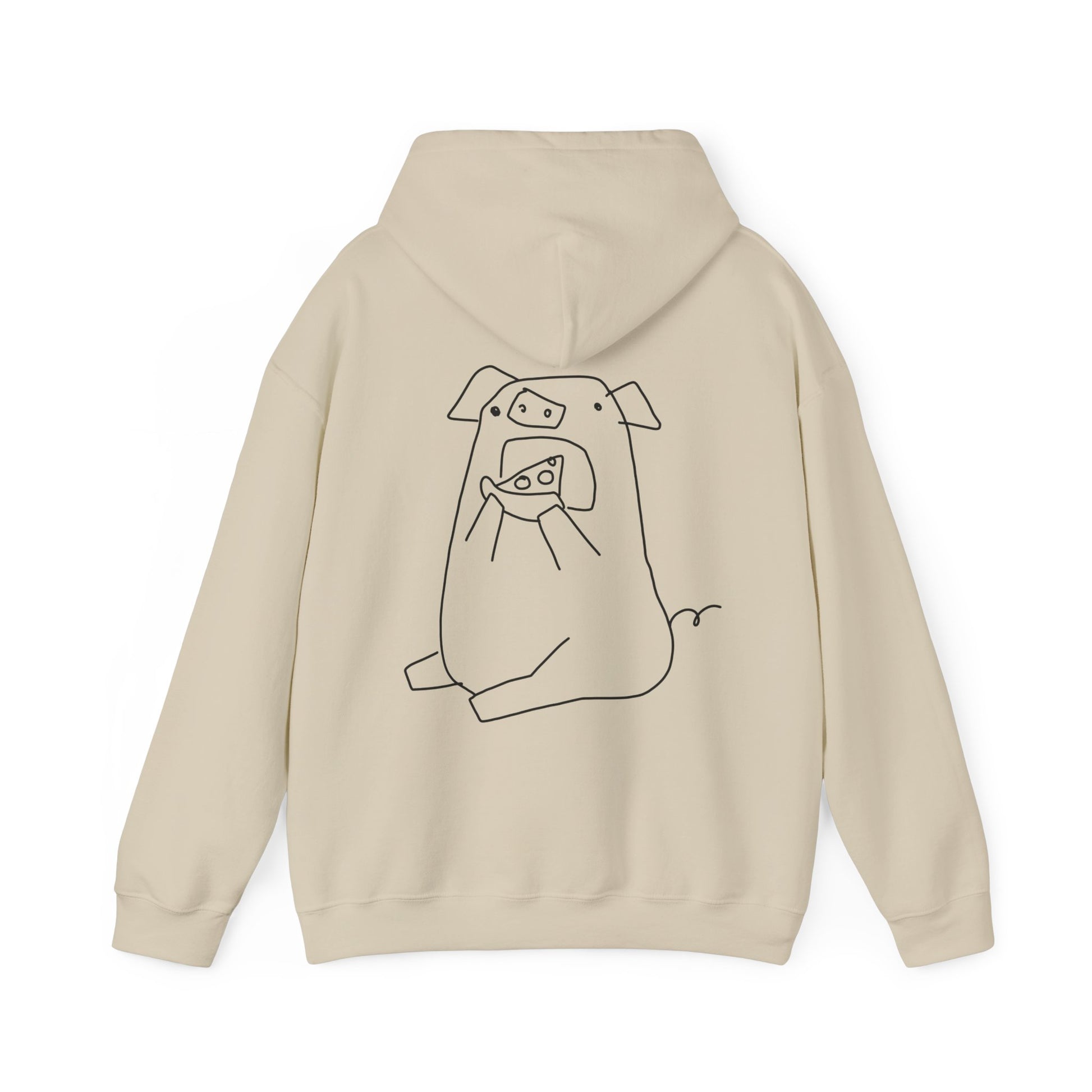 Pizza Piggy Unisex Hooded Sweatshirt - ALIQUOS
