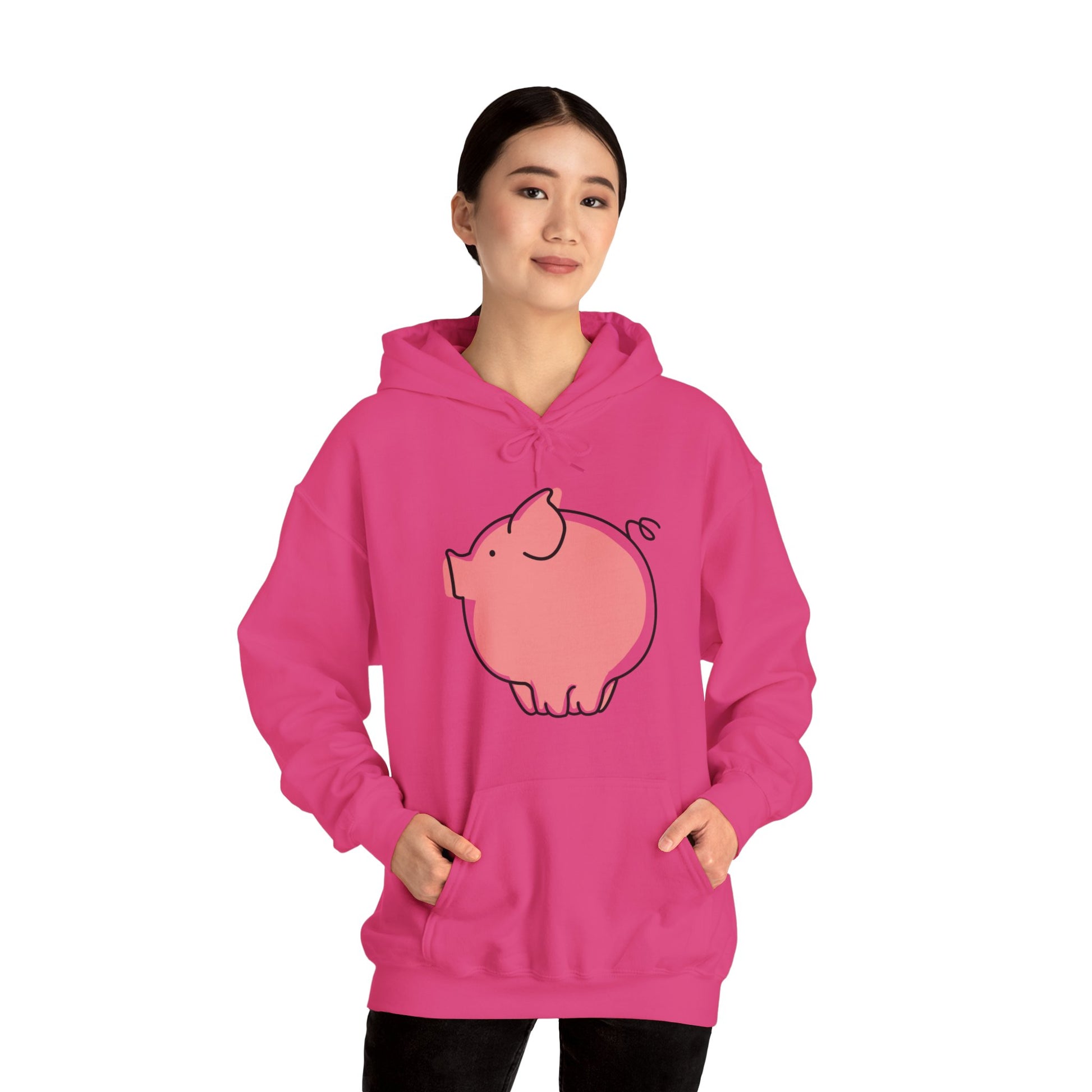 Pudgy Piggy Unisex Hooded Sweatshirt - ALIQUOS