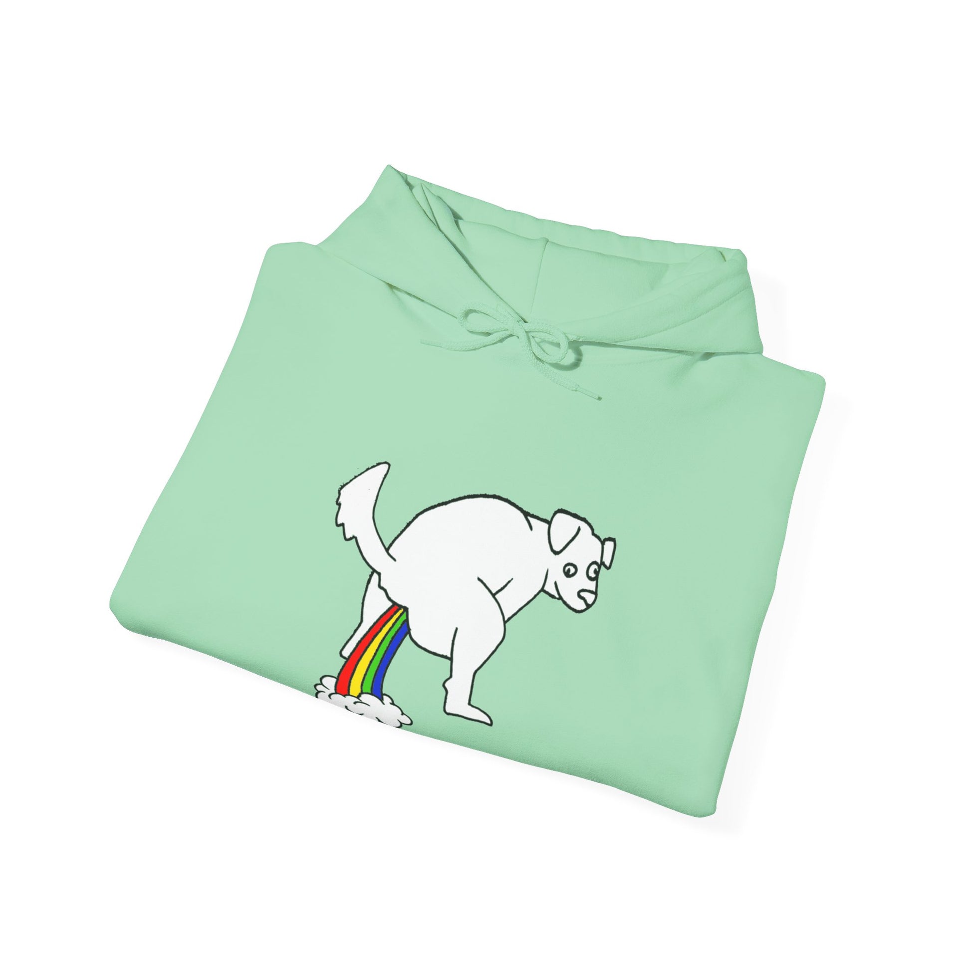 Unisex Hooded Sweatshirt -  Doggy Rainbow Factory - ALIQUOS