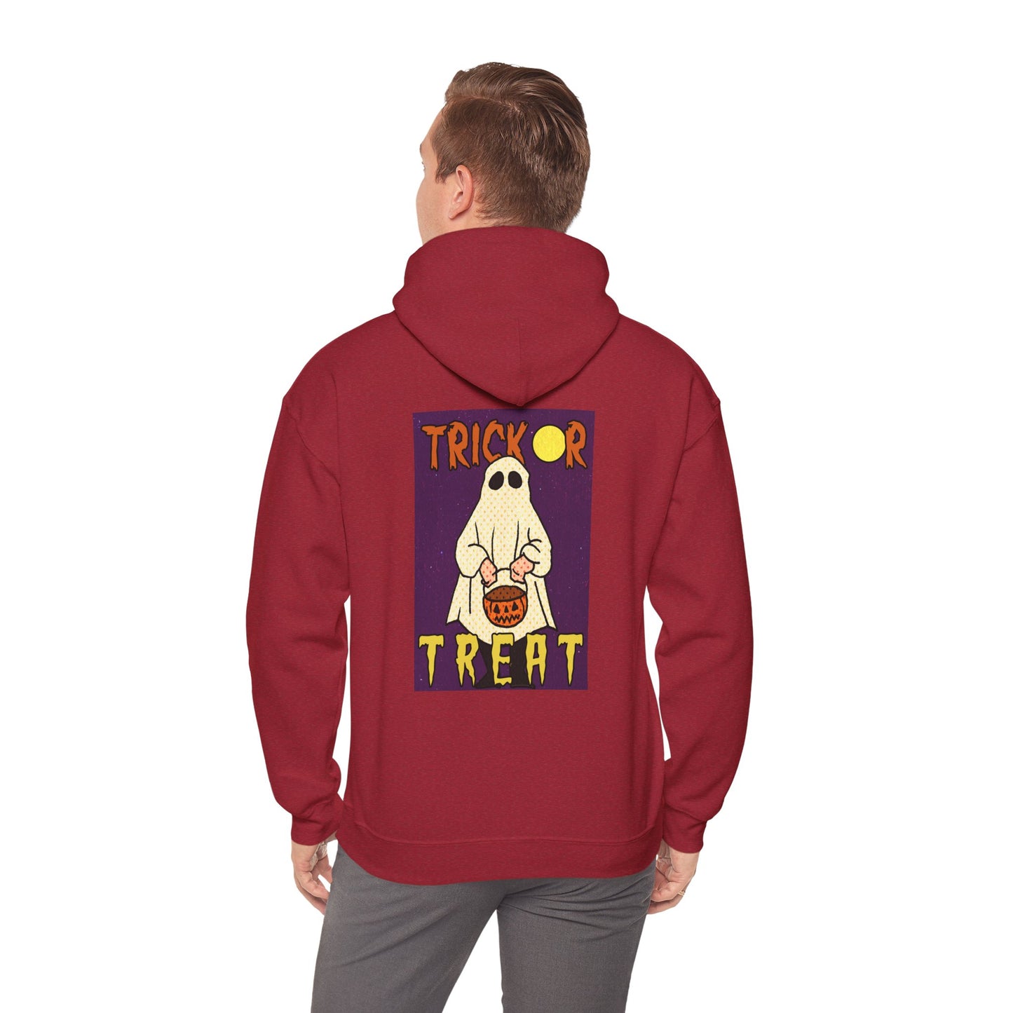Sweat à capuche unisexe - Motif « Trick or Treat Ghost » 