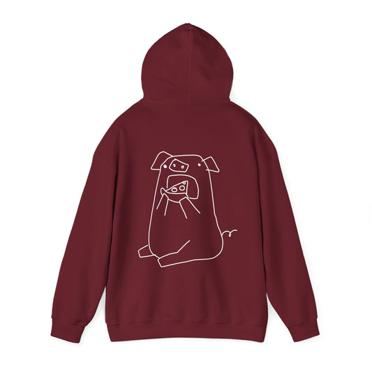 Pizza Piggy Unisex Hooded Sweatshirt - ALIQUOS