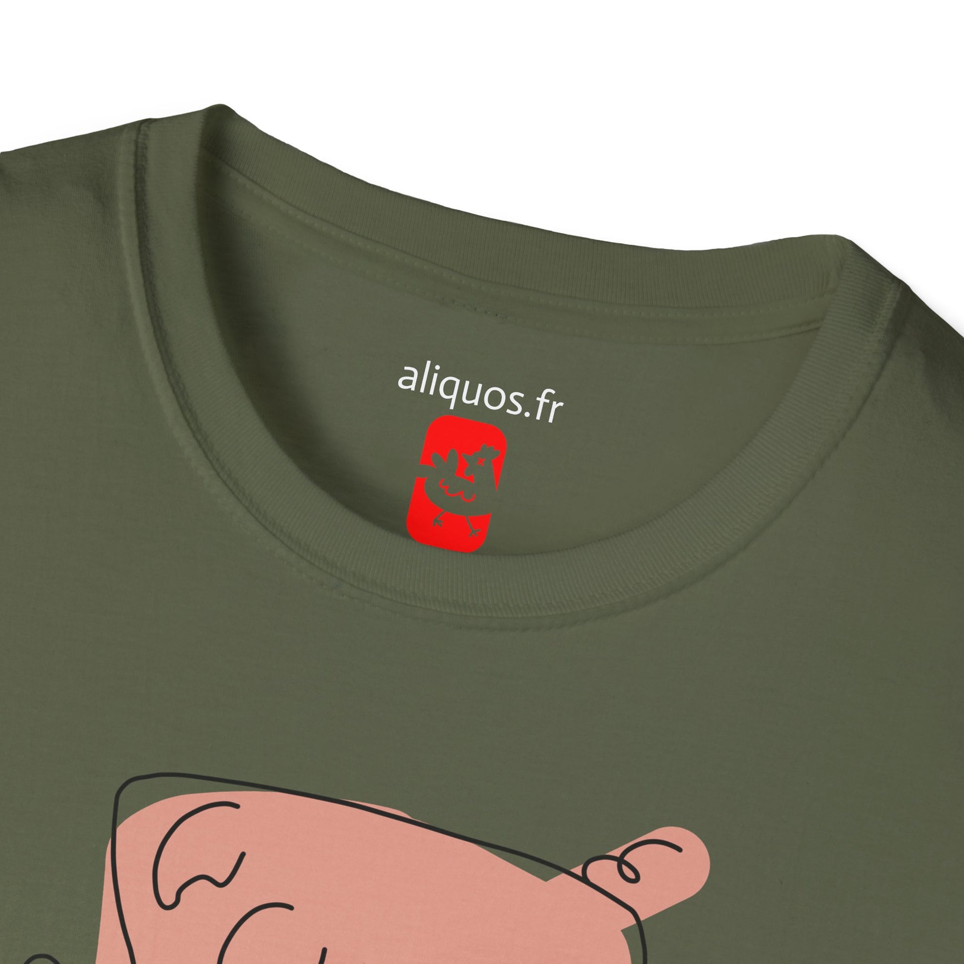Blocky Piggy Unisex Tee - ALIQUOS