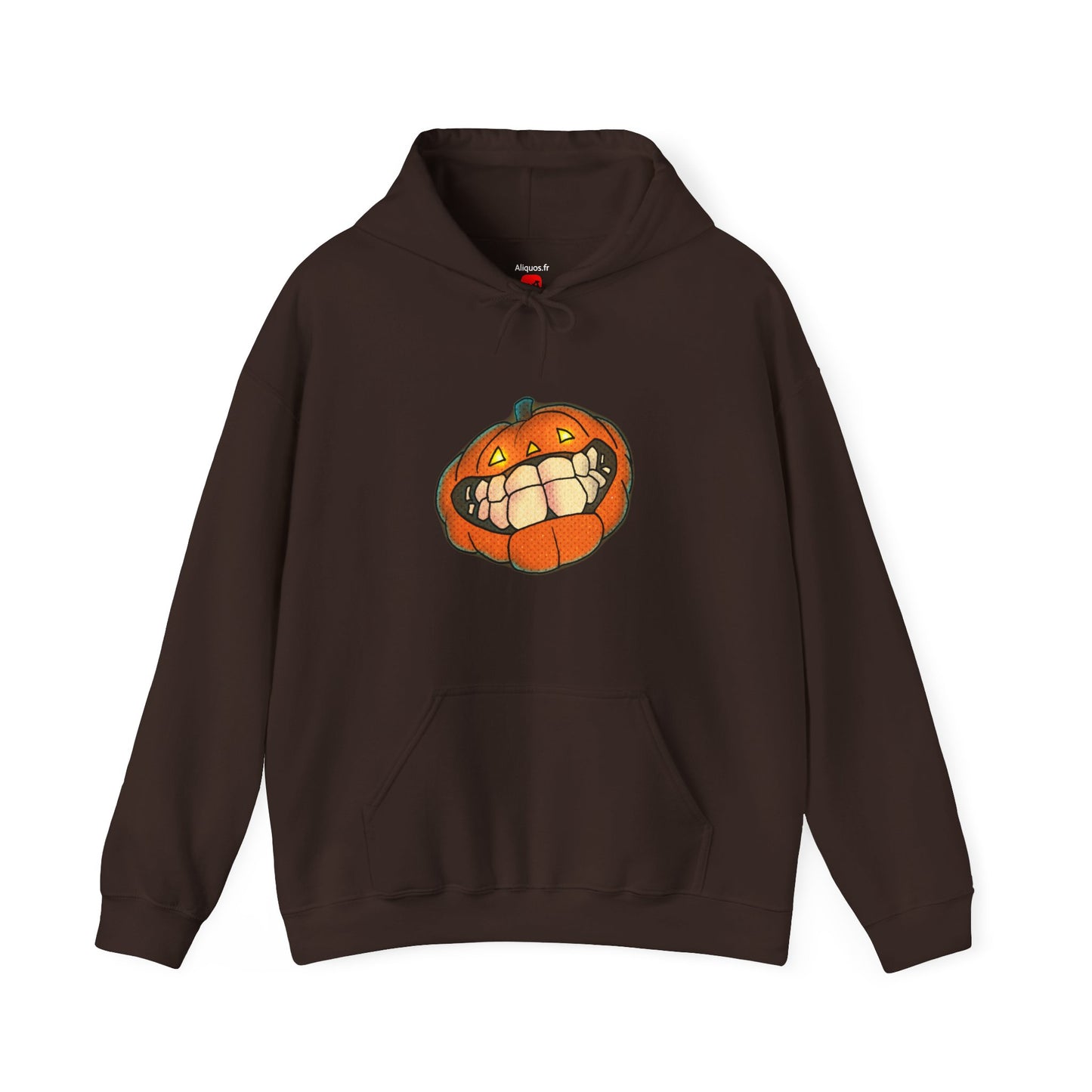 Sweat à capuche unisexe - Motif « citrouille souriante » 