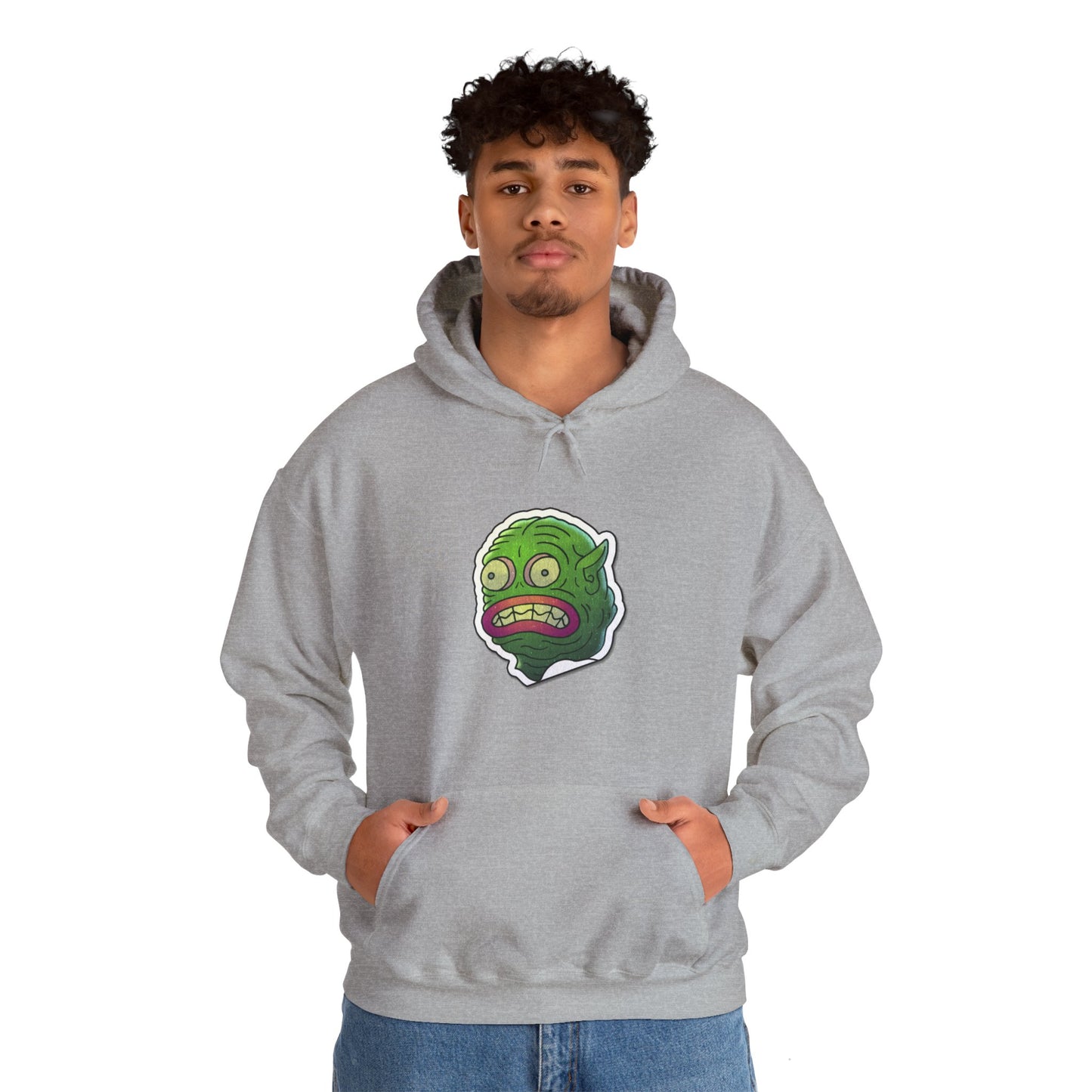 Unisex Hooded Sweatshirt - Water Monster Design - ALIQUOS