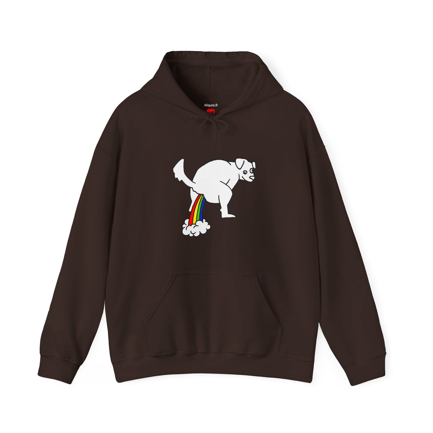 Unisex Hooded Sweatshirt -  Doggy Rainbow Factory - ALIQUOS
