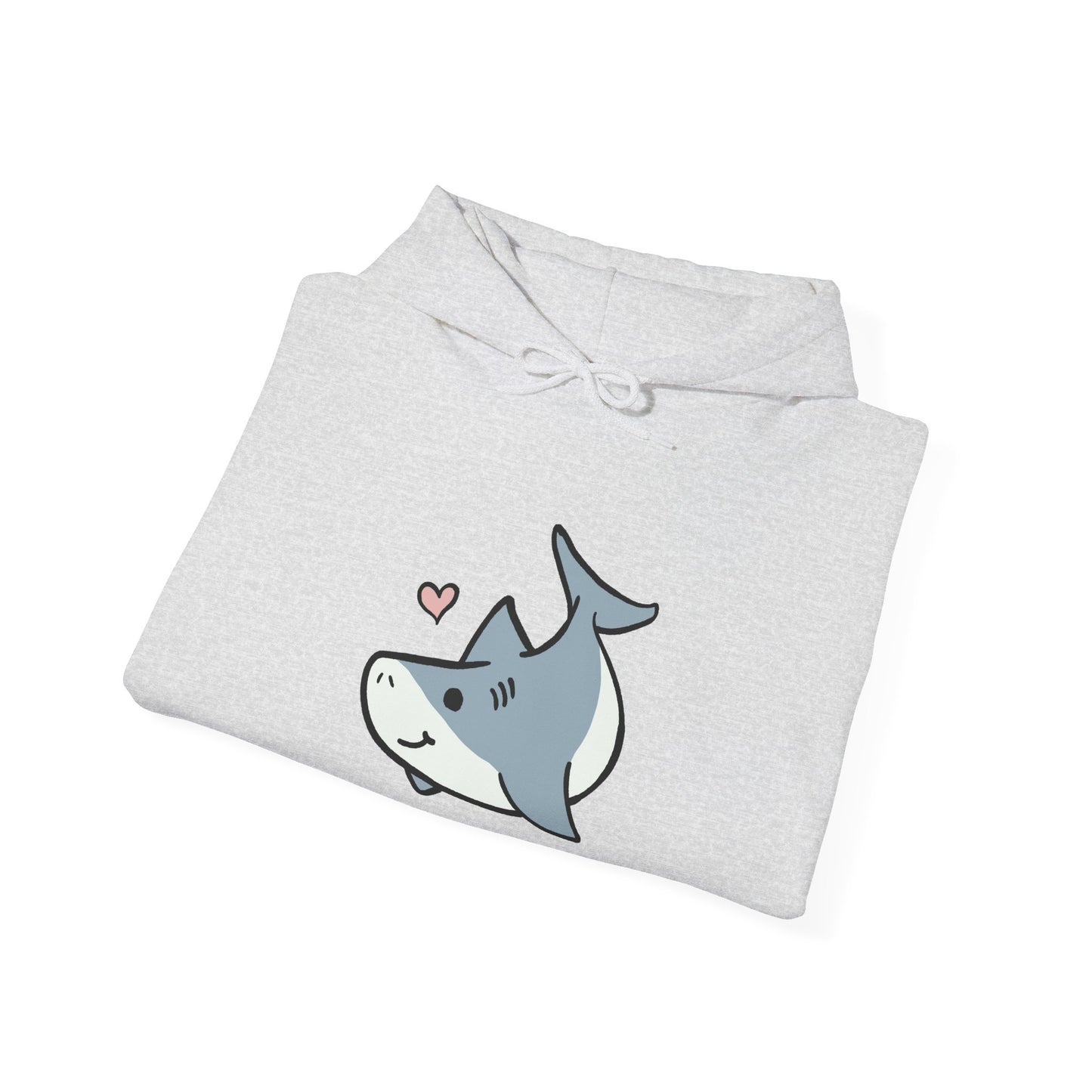 Sweat à capuche unisexe - Love Shark - Aliquos 