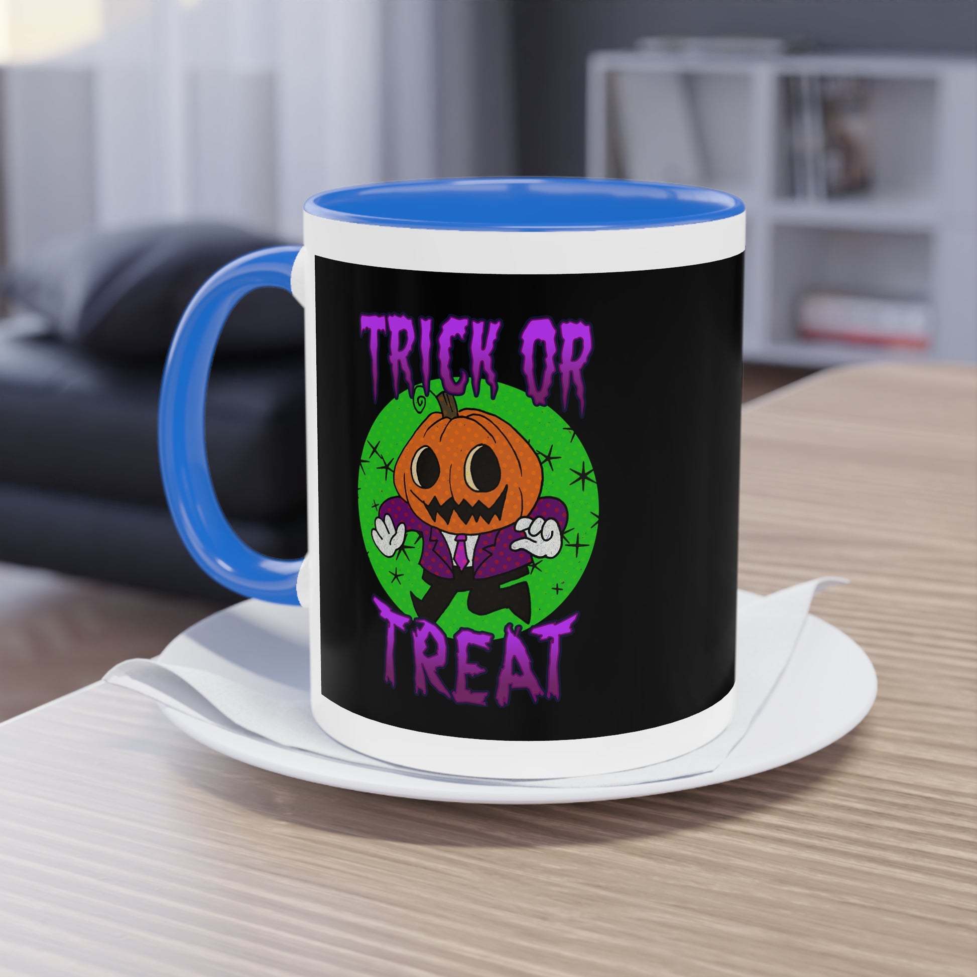 Two Tone Mug - Halloween Jack O' Lantern - ALIQUOS