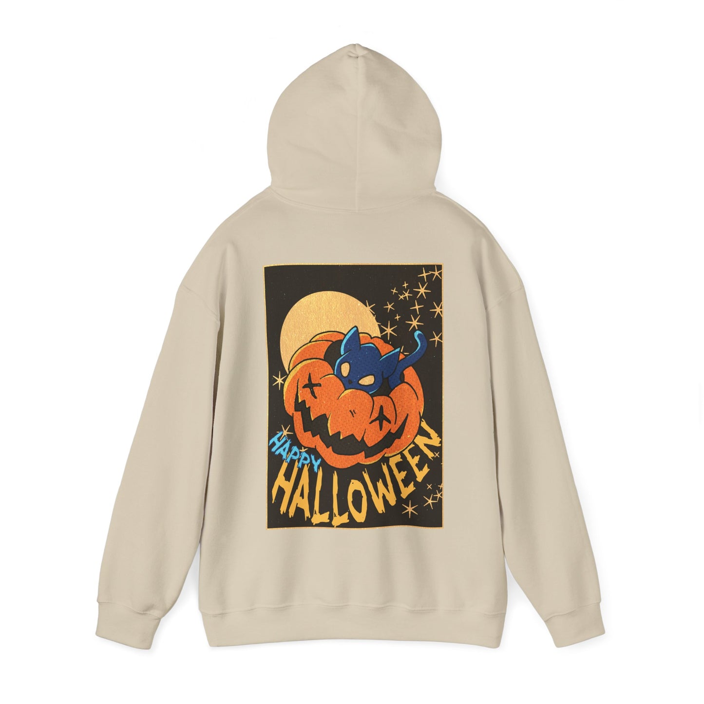 Sweat à capuche unisexe - Motif « Kitty Pumpkin » 