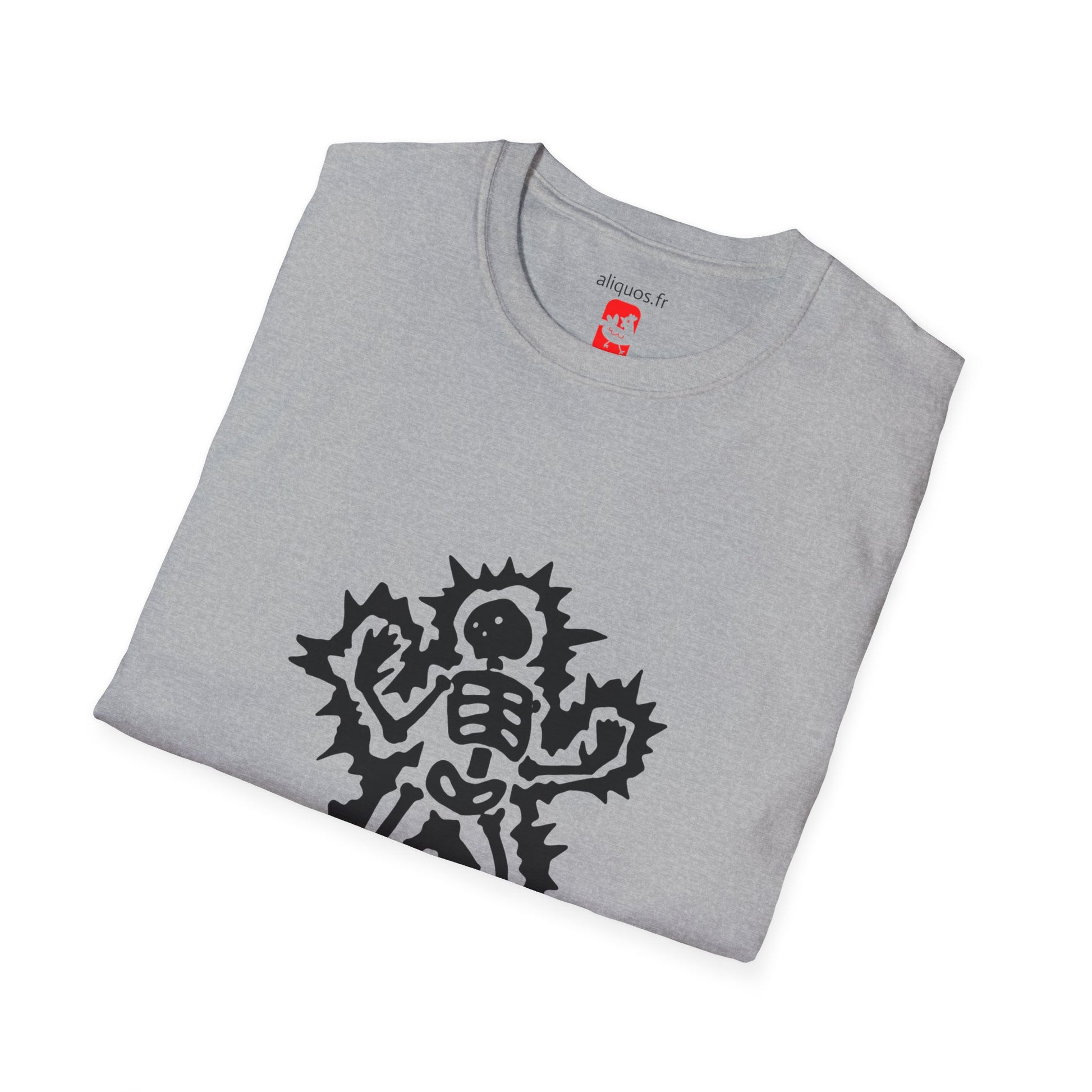 Unisex Tee - Halloween Skeleton 'Game Over' Design - ALIQUOS