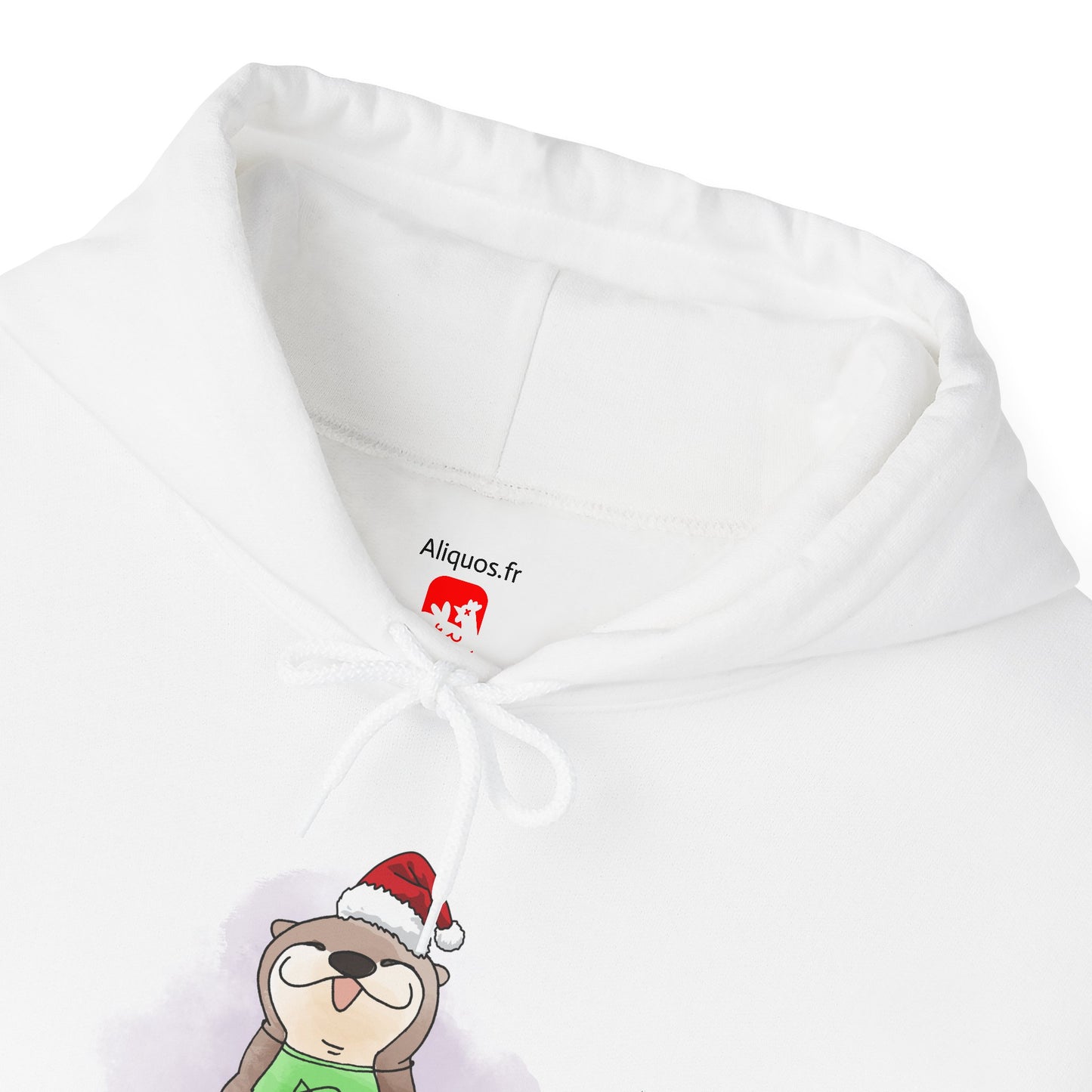 Sweat à capuche unisexe - Loutre de Noël 2 