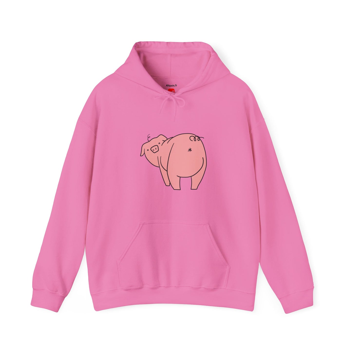 Piggy Rear Unisex Hooded Sweatshirt - ALIQUOS