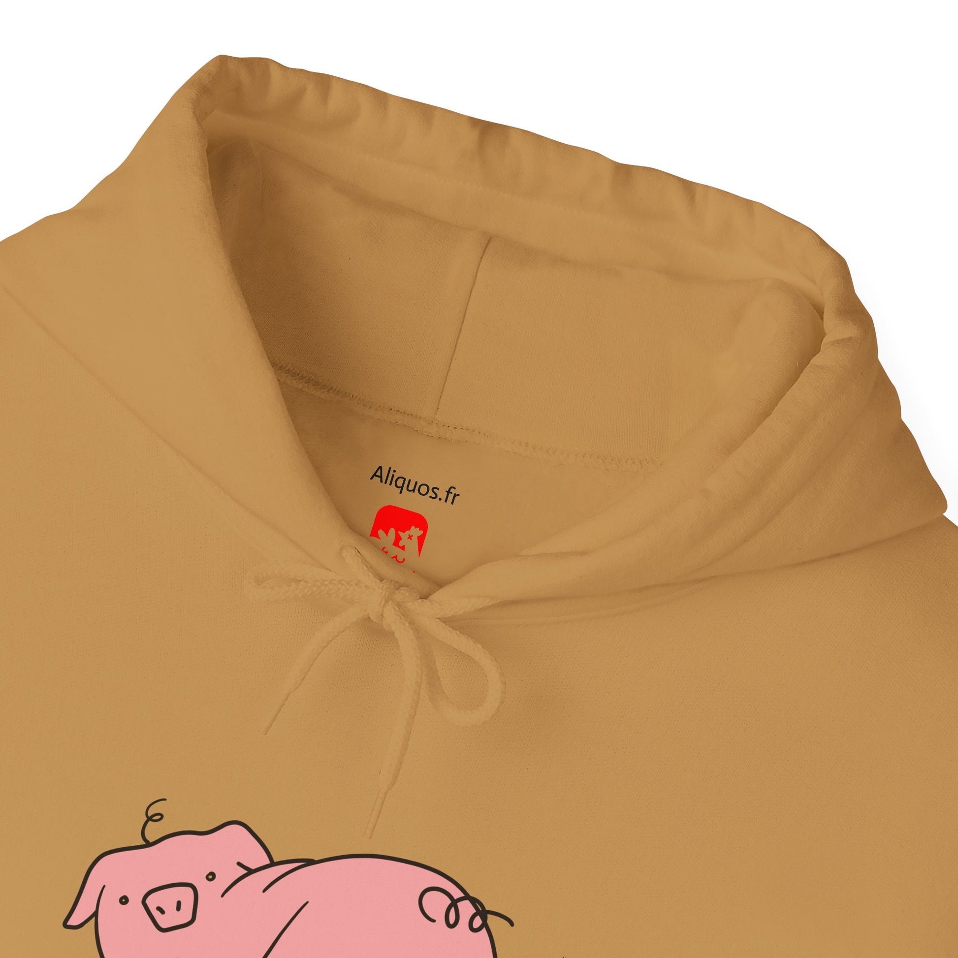 Piggy Rear Unisex Hooded Sweatshirt - ALIQUOS