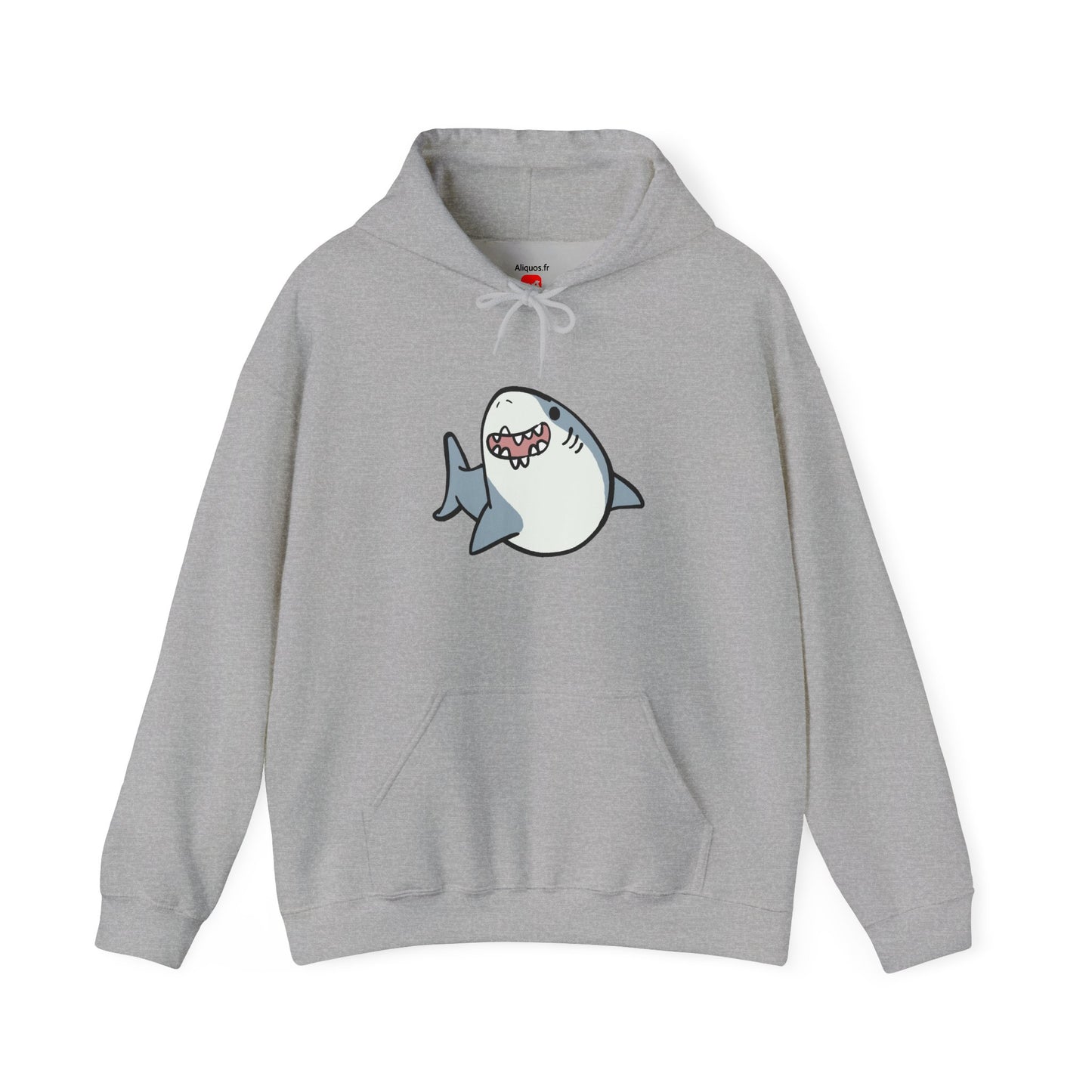 Sweat à capuche unisexe - Happy Shark - Aliquos 