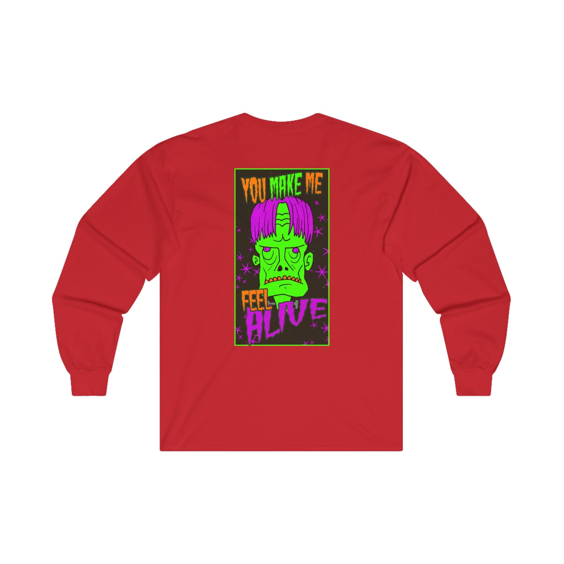 Long Sleeve Tee - Frankenstein Monster Design - ALIQUOS