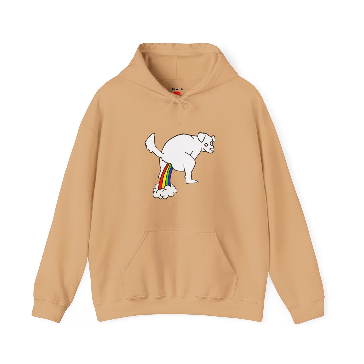 Unisex Hooded Sweatshirt -  Doggy Rainbow Factory - ALIQUOS