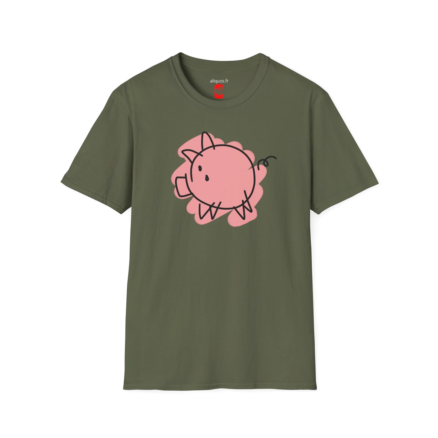 Unisex T-Shirt - Circle Piggy -  Aliquos