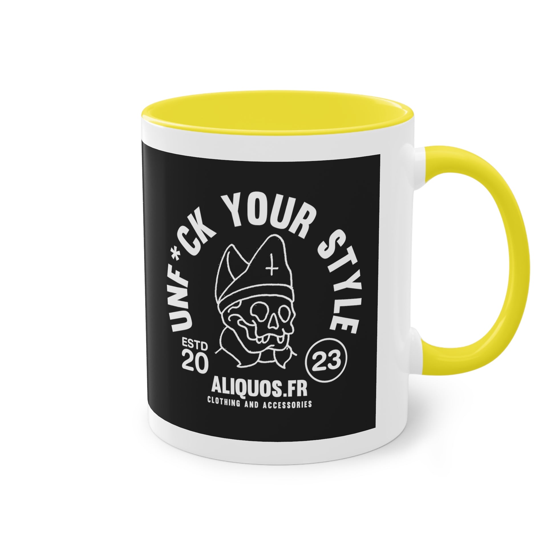 Evil Bishop Two-Tone Coffee Mug, 11oz - ALIQUOS