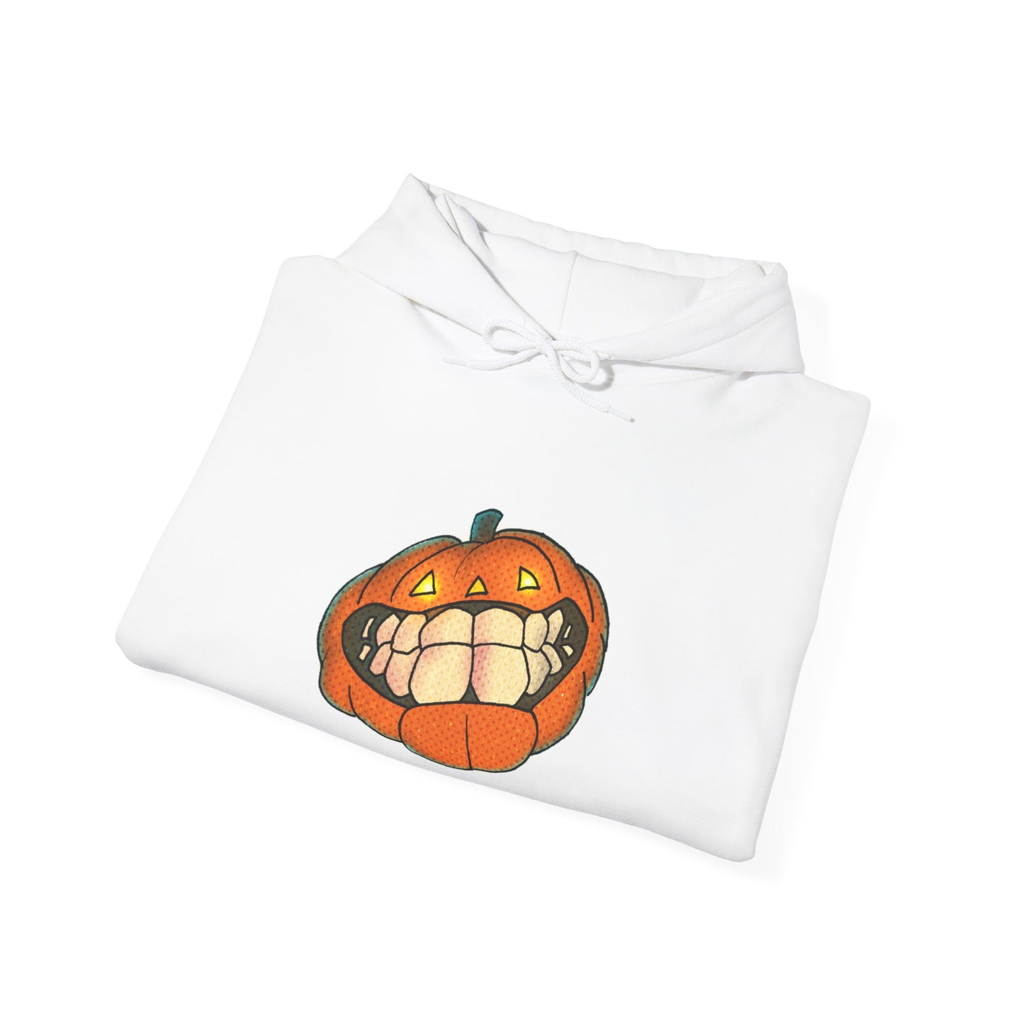 Sweat à capuche unisexe - Motif « citrouille souriante » 