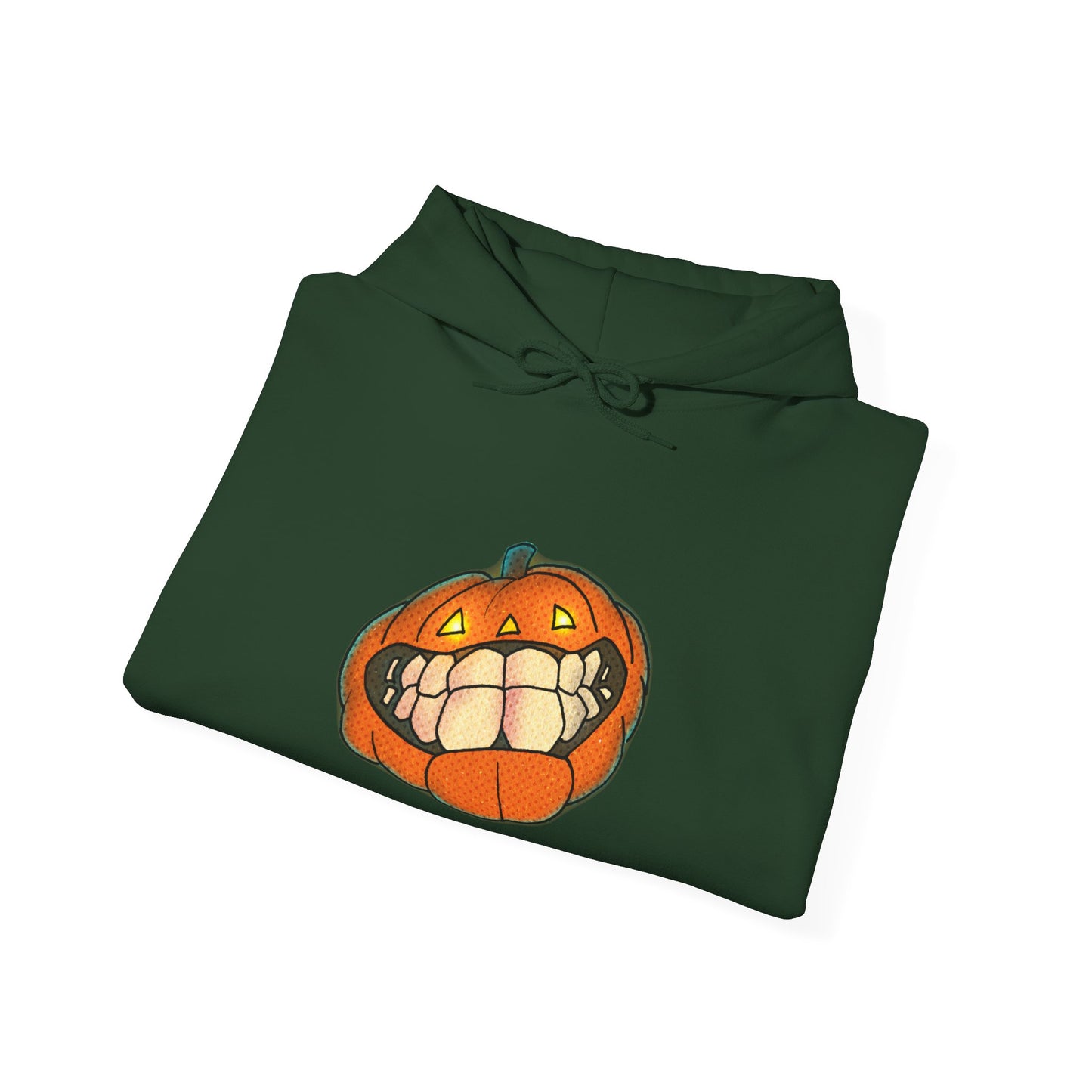 Sweat à capuche unisexe - Motif « citrouille souriante » 
